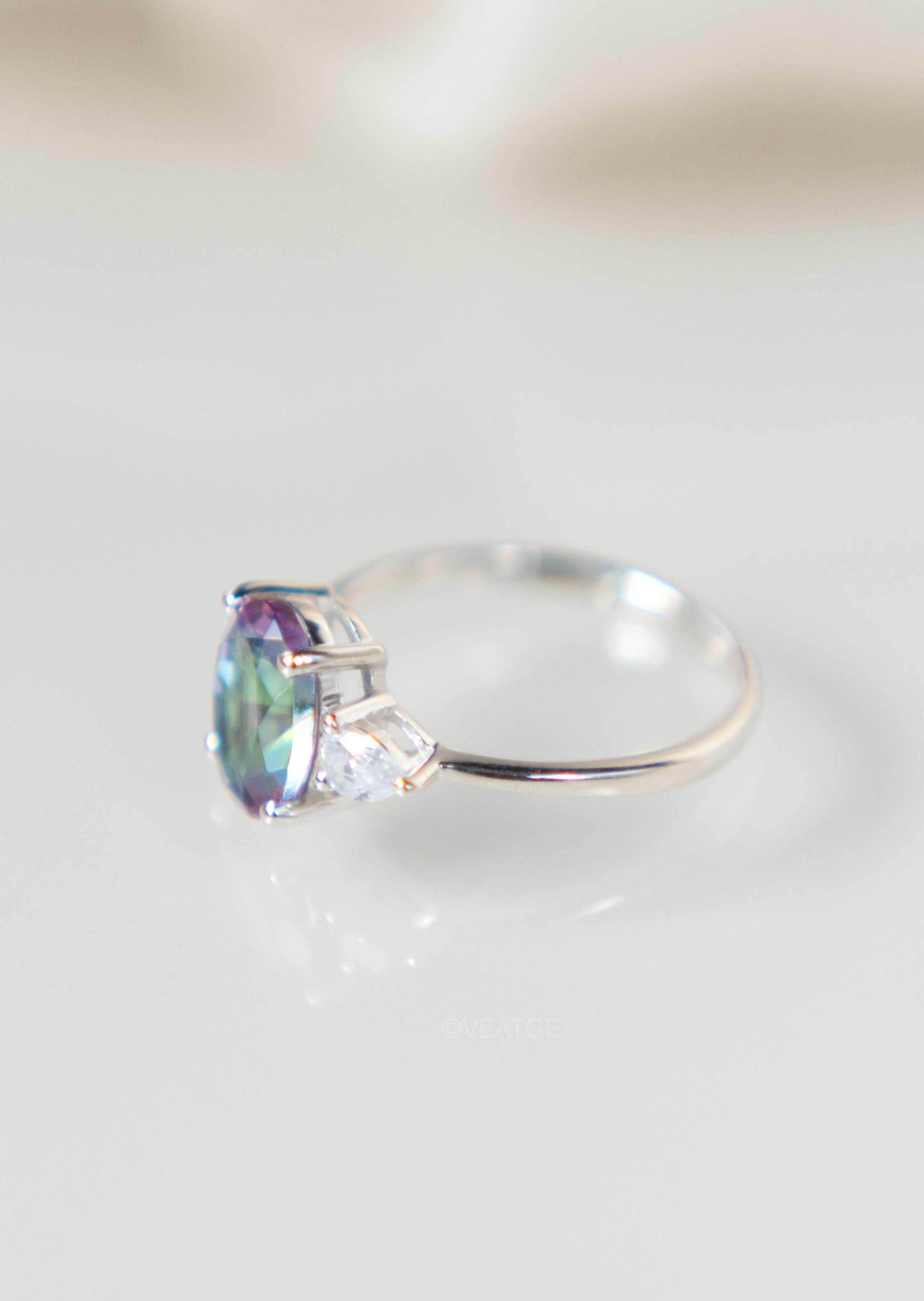 Florence Mystic Topaz Ring Sterling Silver