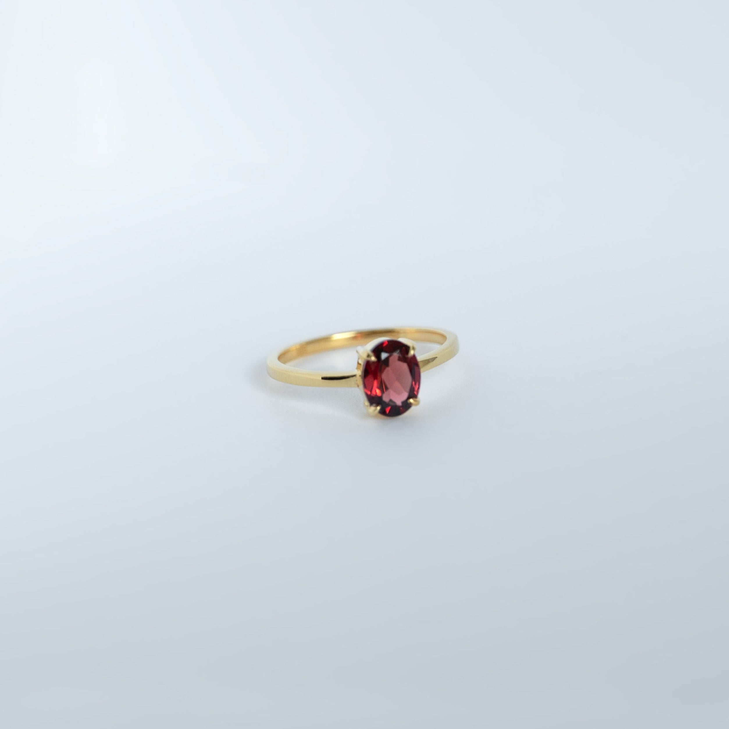 Garnet Ring Medium - Signature Oval