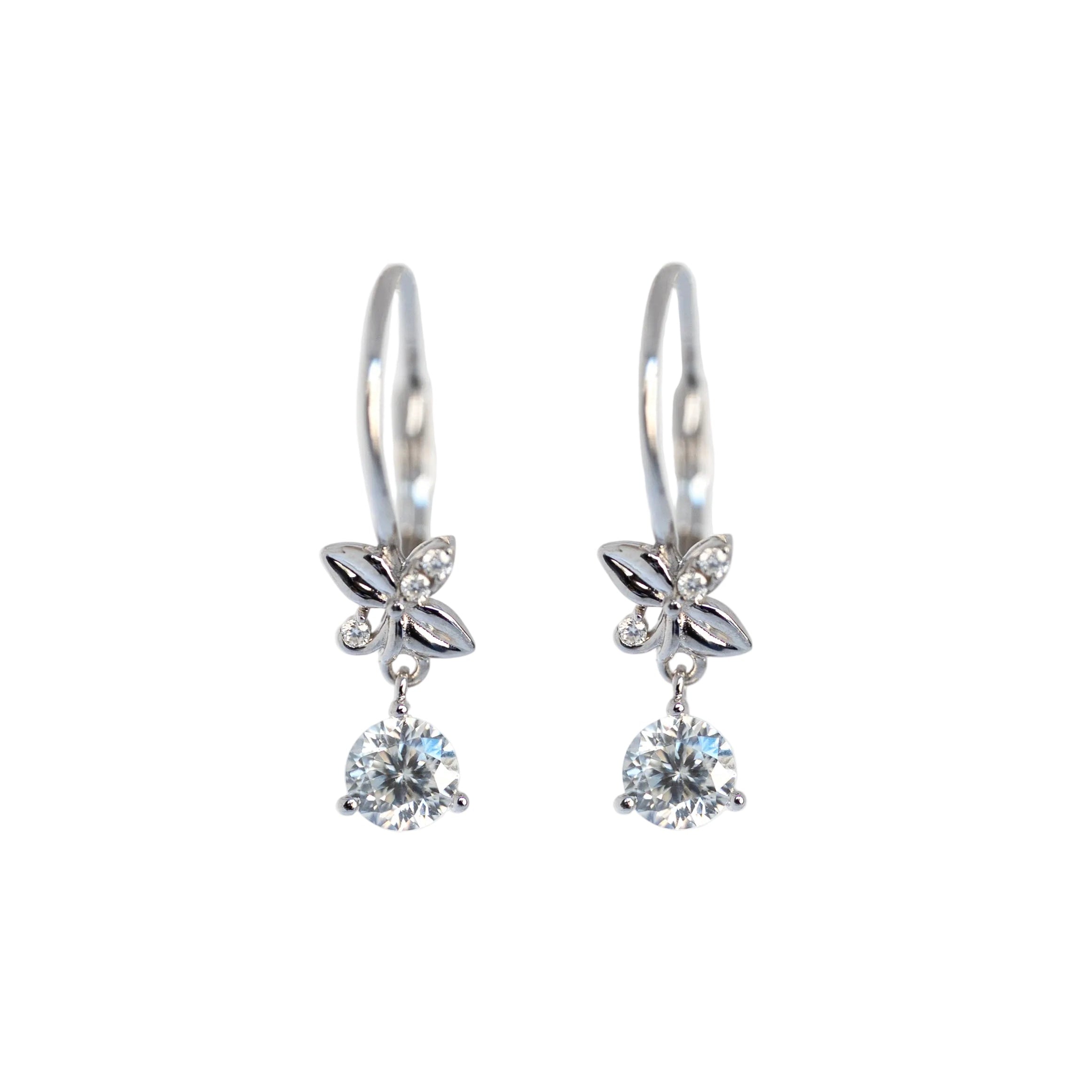 moissanite dangle earrings for spring summer
