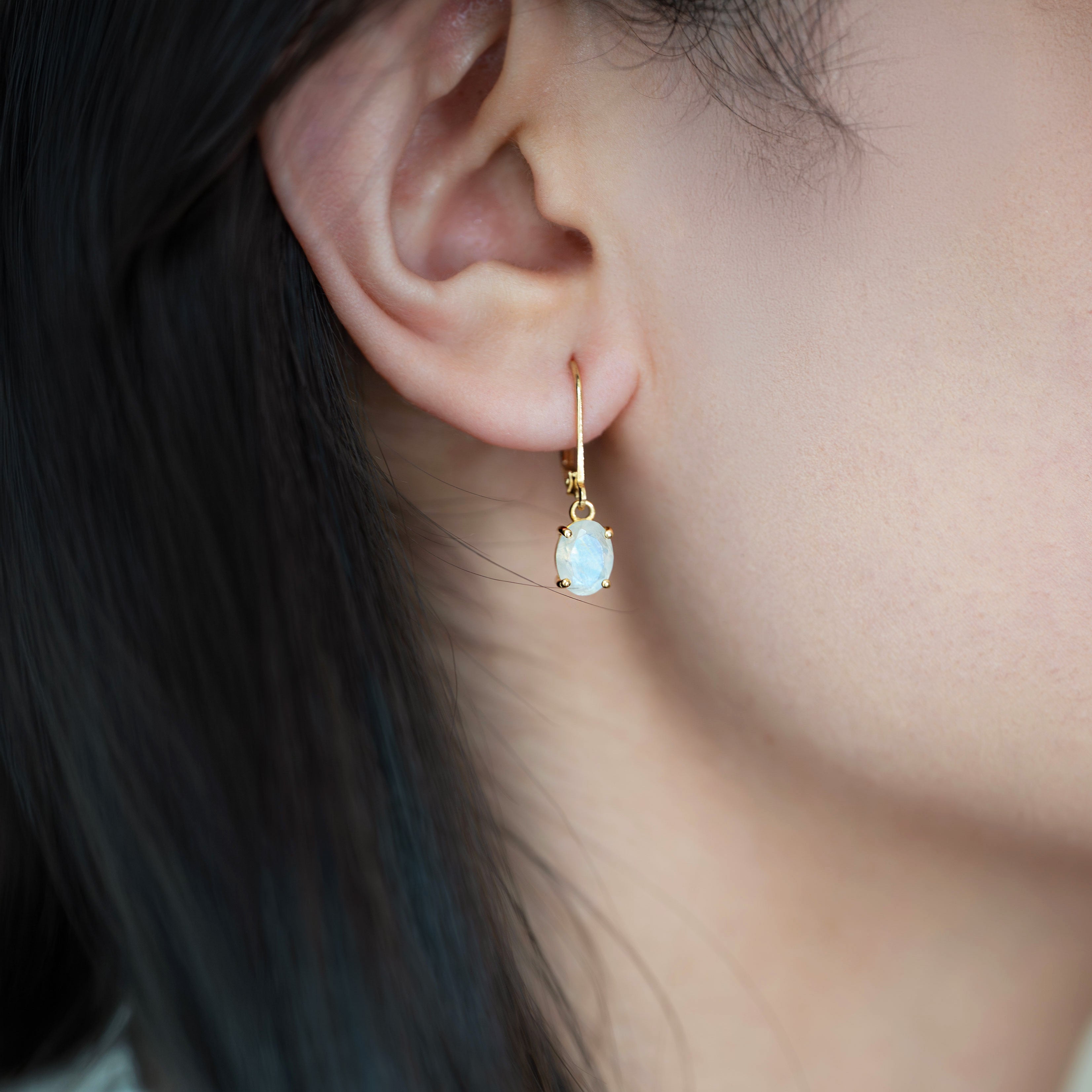 Moonstone Dangle Earrings