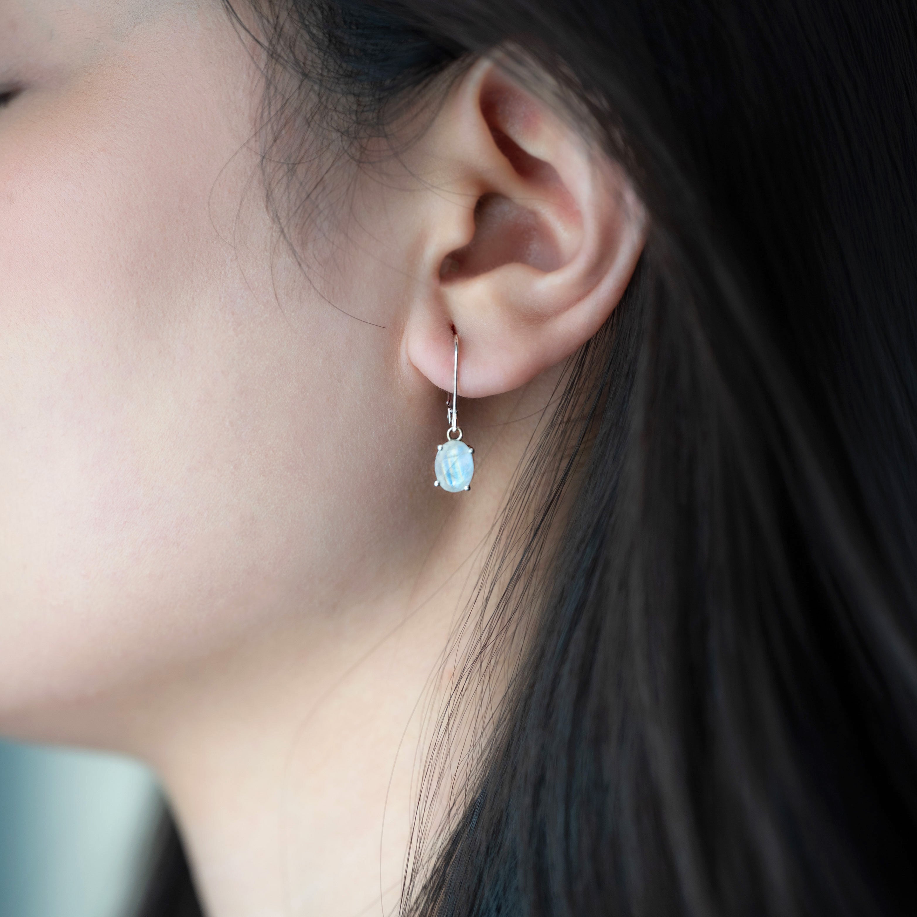 Moonstone Dangle Earrings