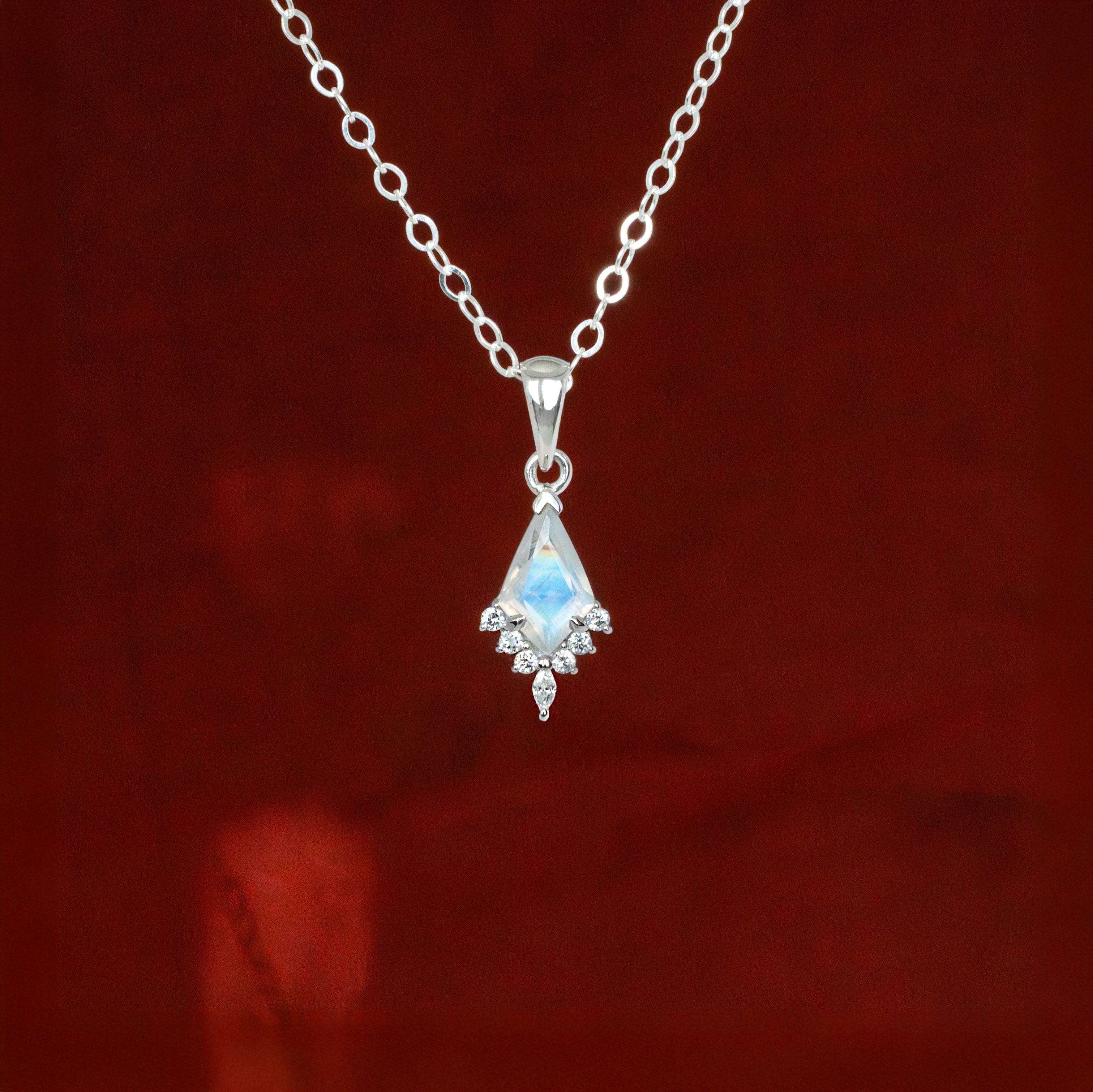 Moonstone Kite Necklace