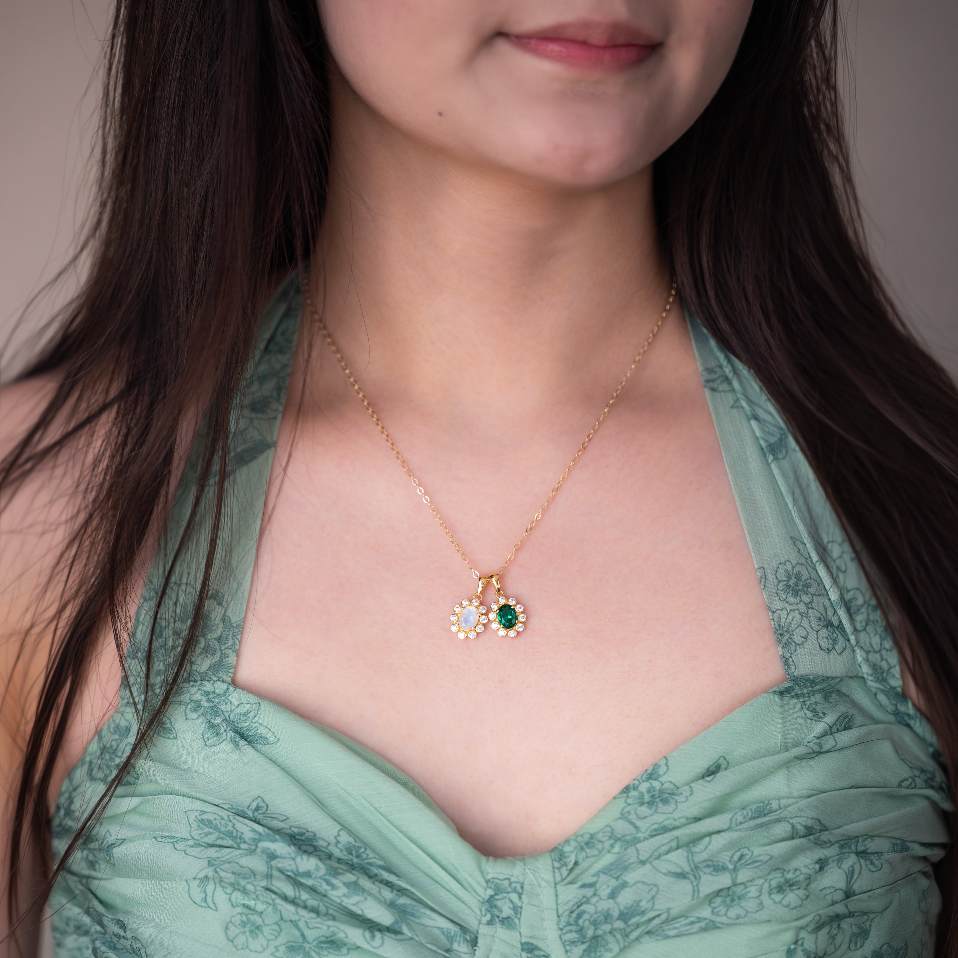Moonstone-and-Emerald-Blossom-Necklace