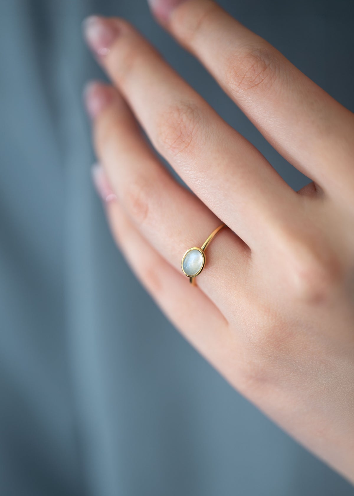 Moonstone Ring - Buttercup