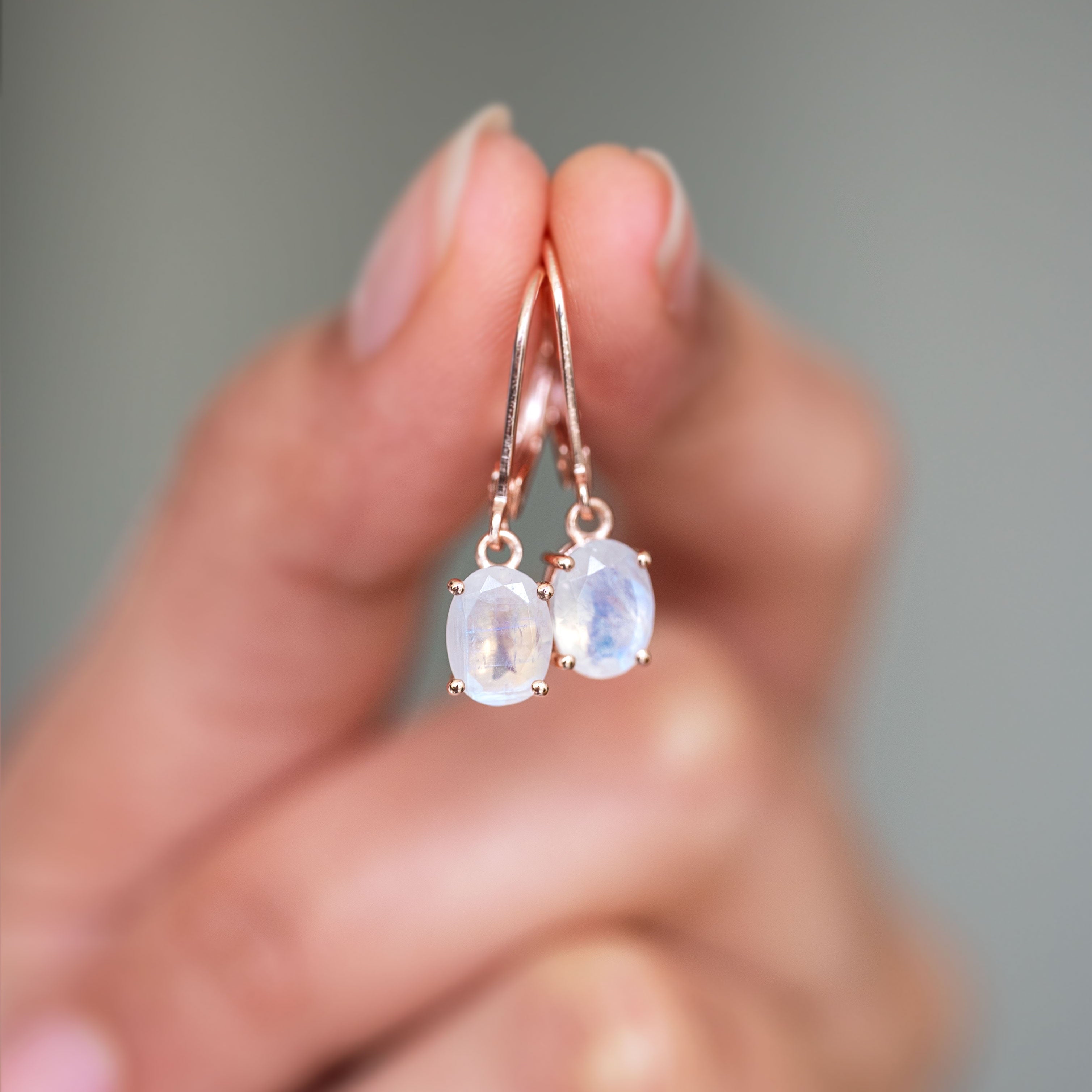 Moonstone Dangle Earrings 