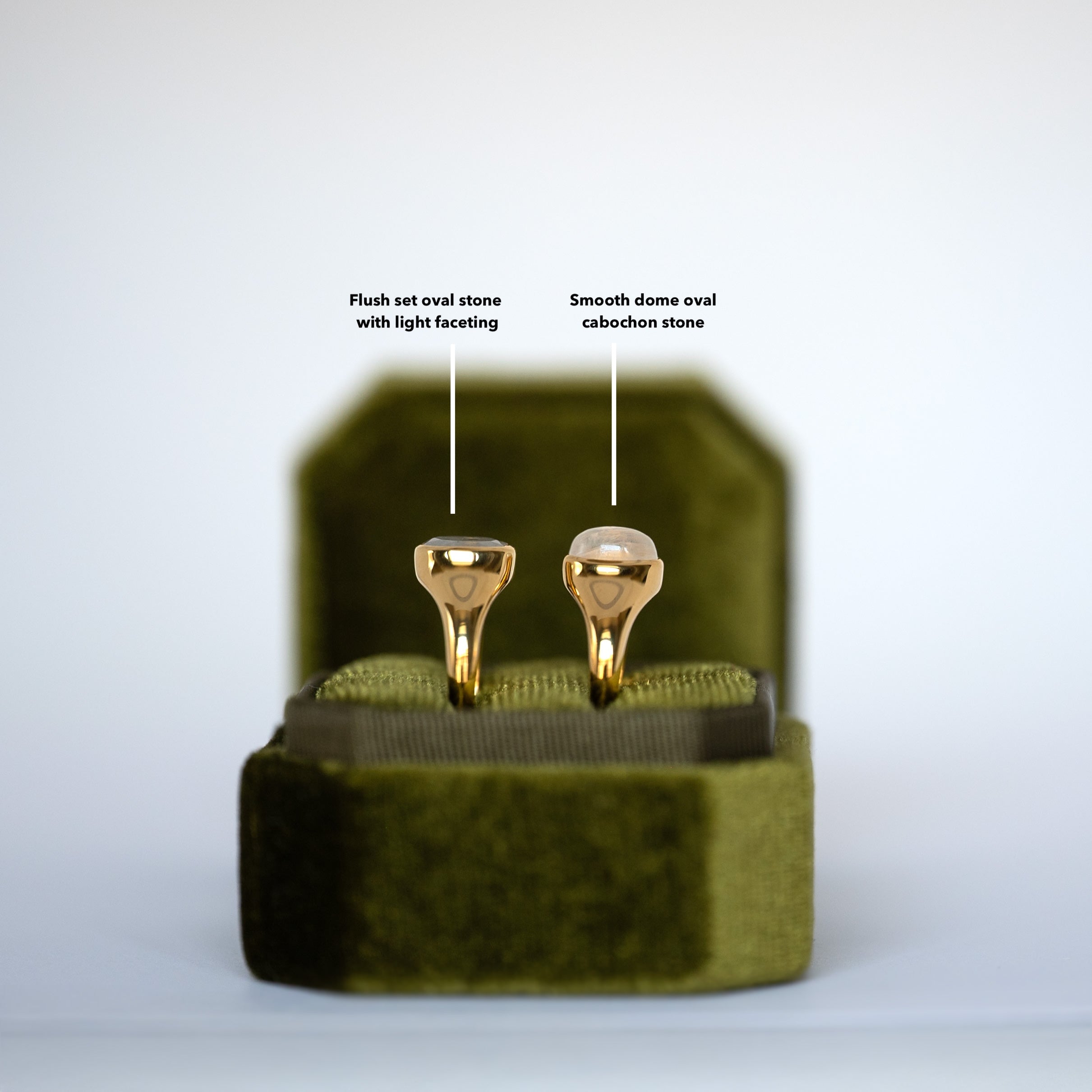 Moonstone Signet Ring Gold