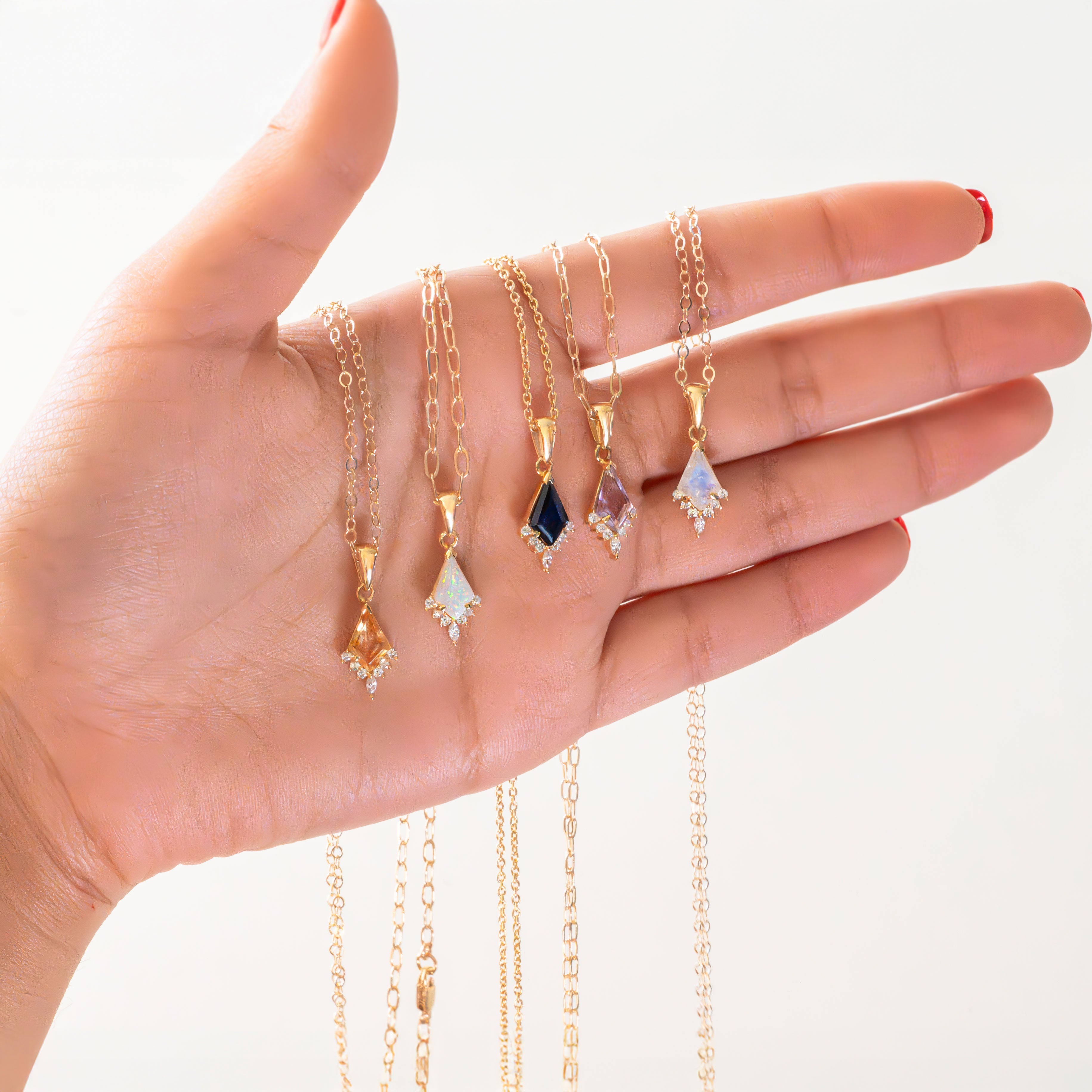 Kite Amethyst Necklace and Earrings Gift Set