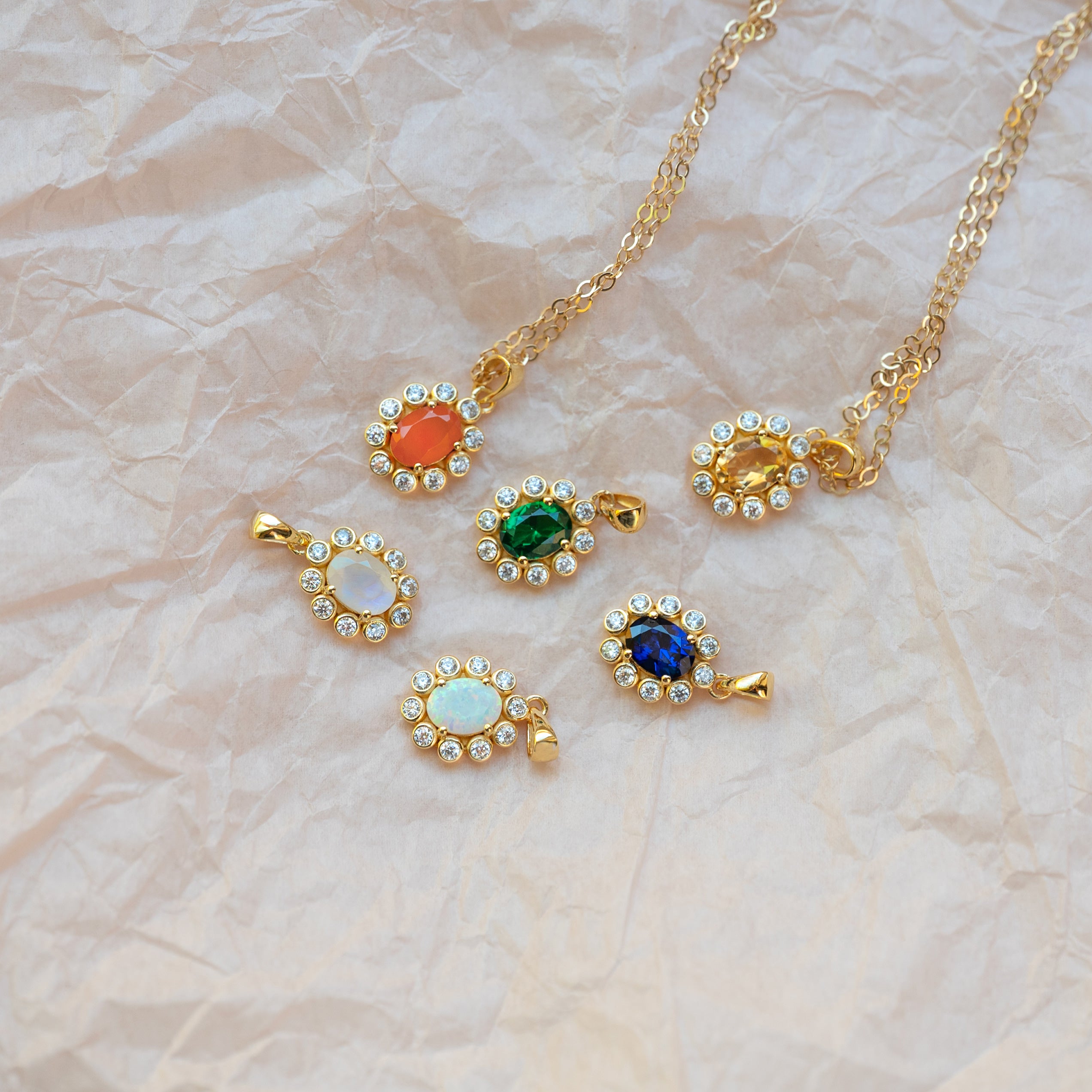 Multi Blossom Flower Necklaces