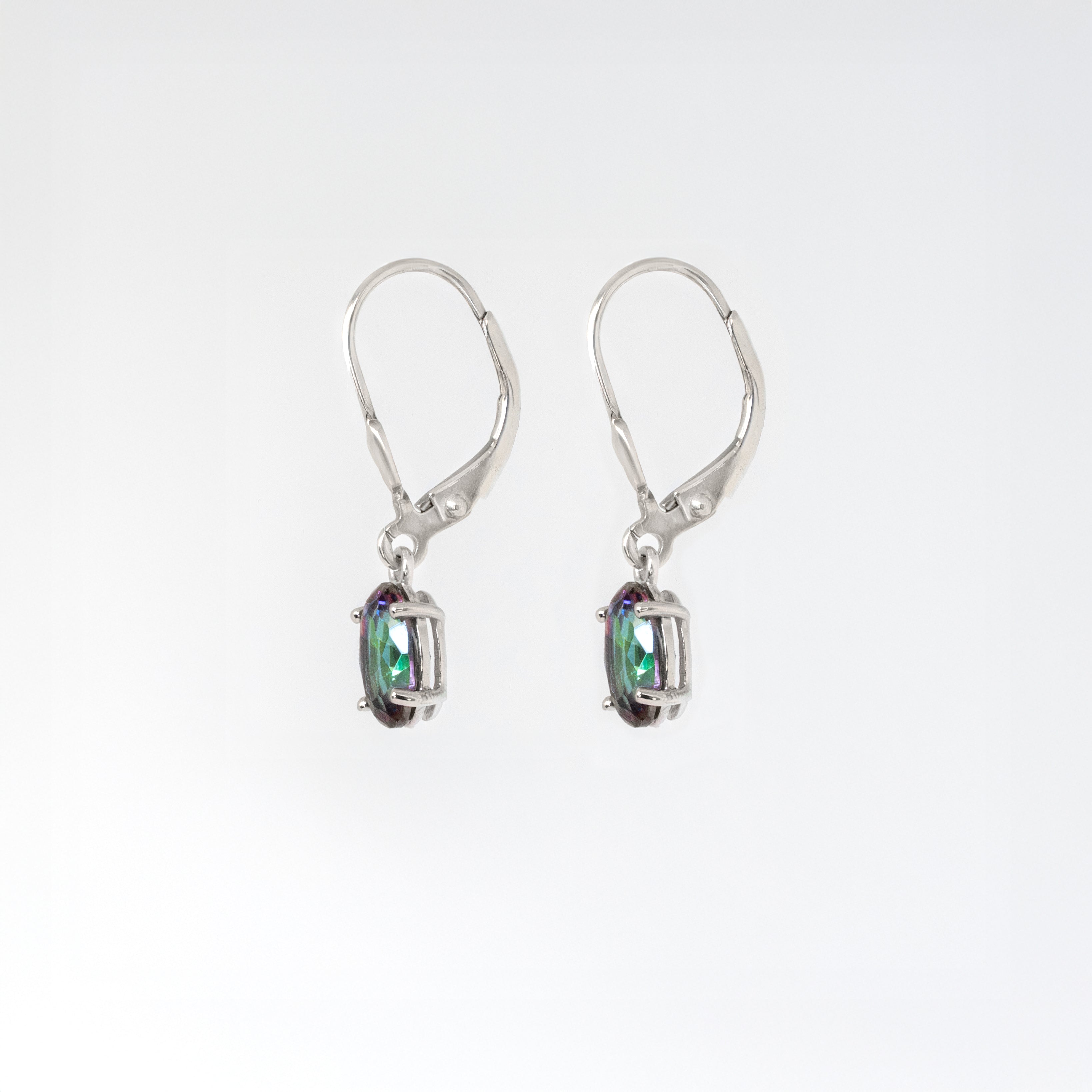 Rainbow Topaz Dangle Earrings
