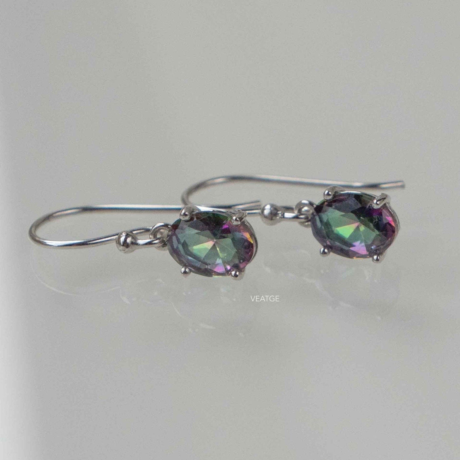 Mystic Topaz Dangle Earrings