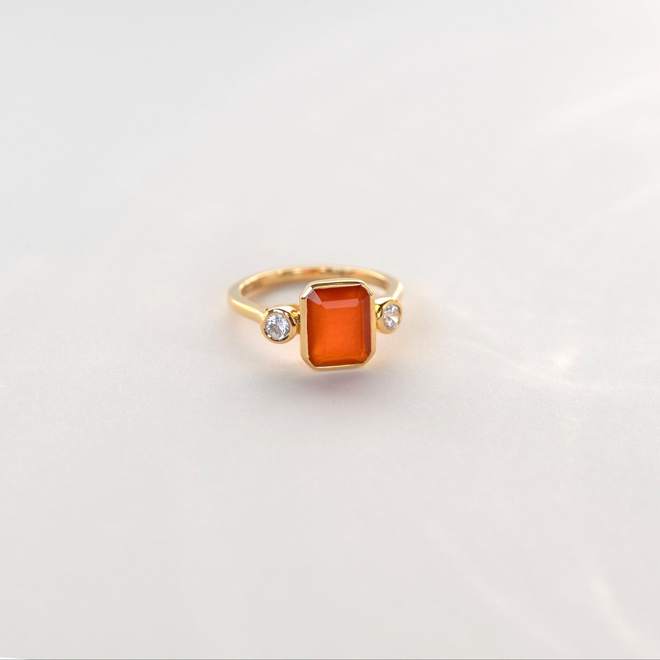 Natural Carnelian Statement Ring Gold, High Grade Real Carnelian Gemstone, Unique Modern Unisex Ring, Birthday Gifts for Him, Gift for Her, Real Carnelian Ring, Pure Carnelian Ring, Raw Carnelian Ring