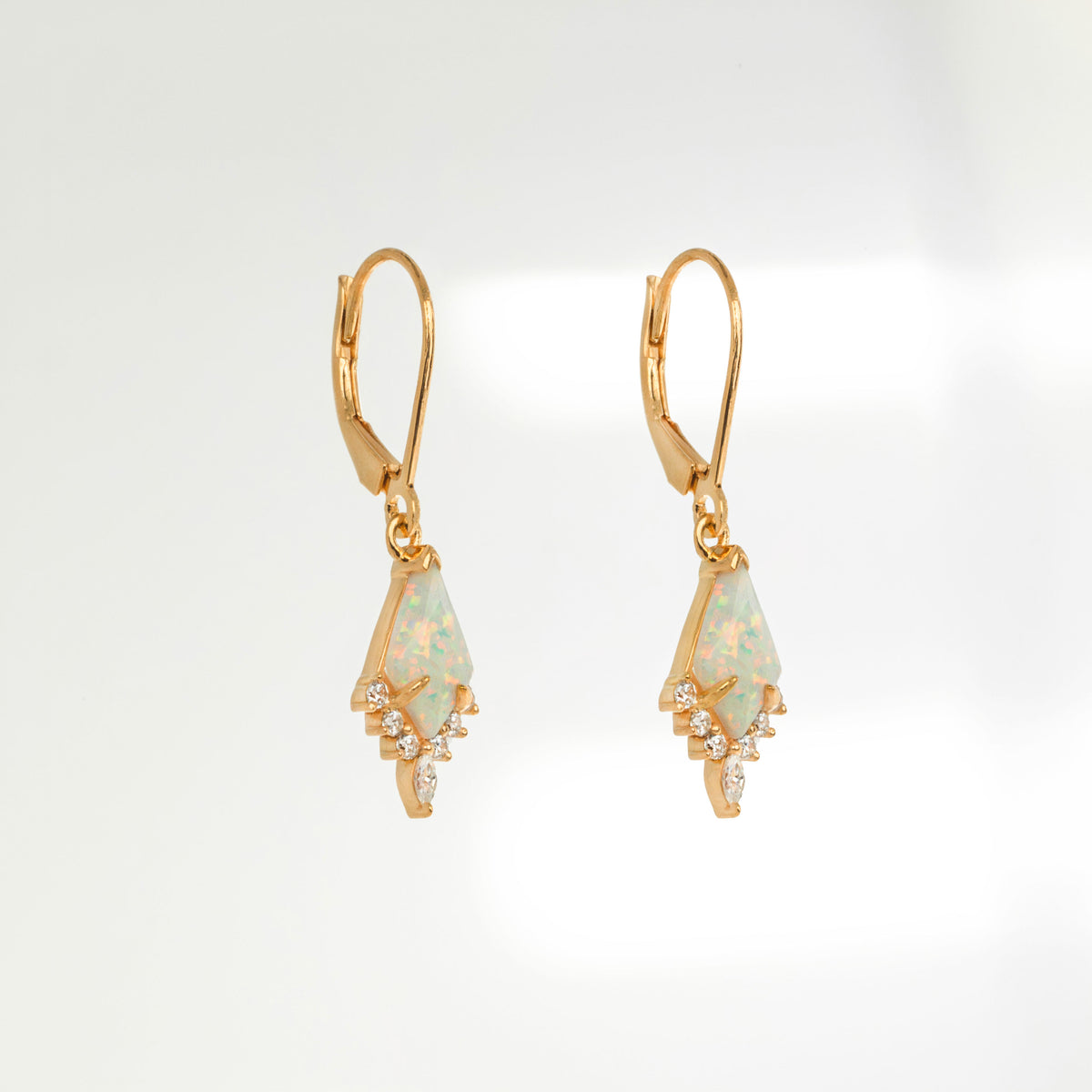 Opal Kite Dangle Earrings