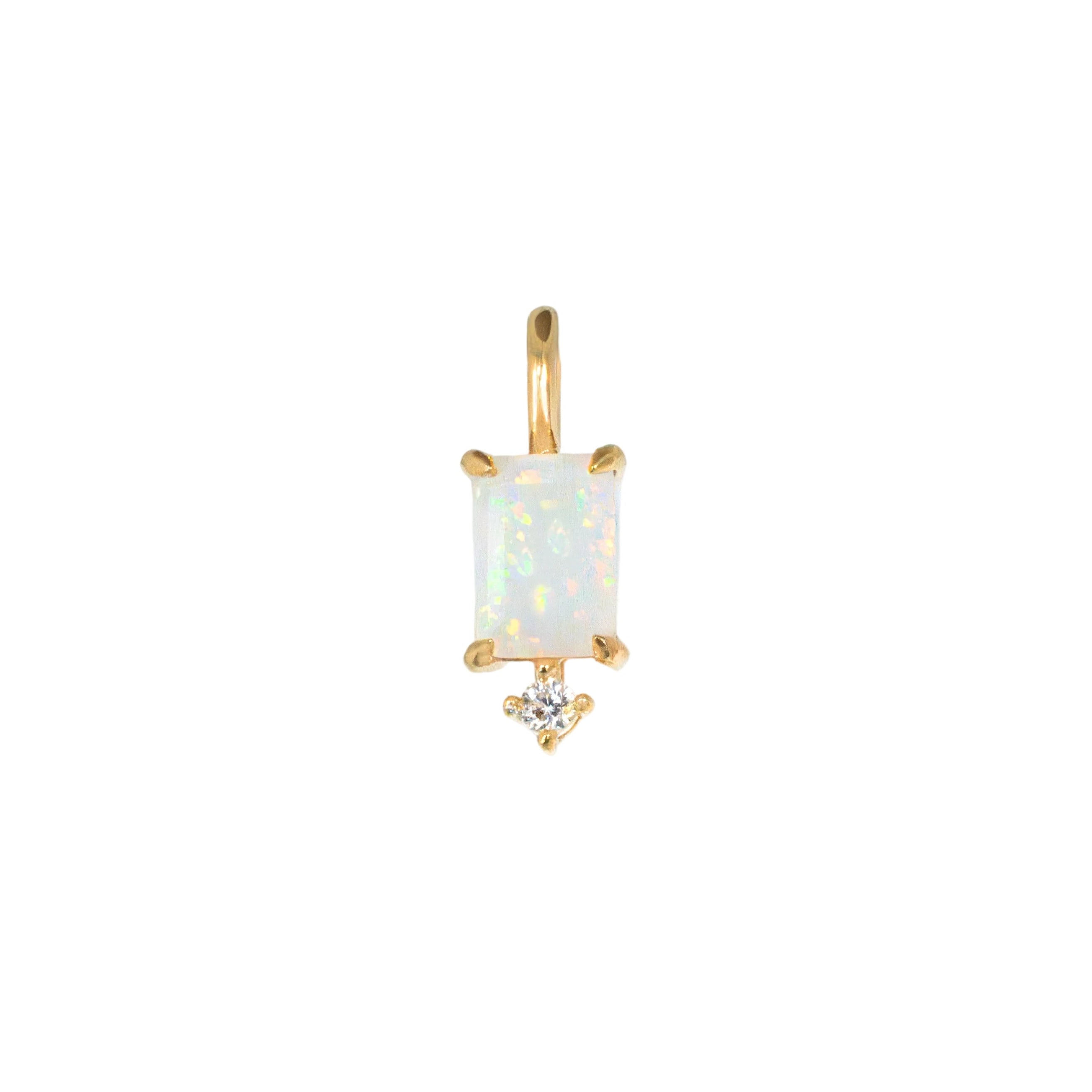 Opal_Charm_Pendant_Necklace October Birthstone