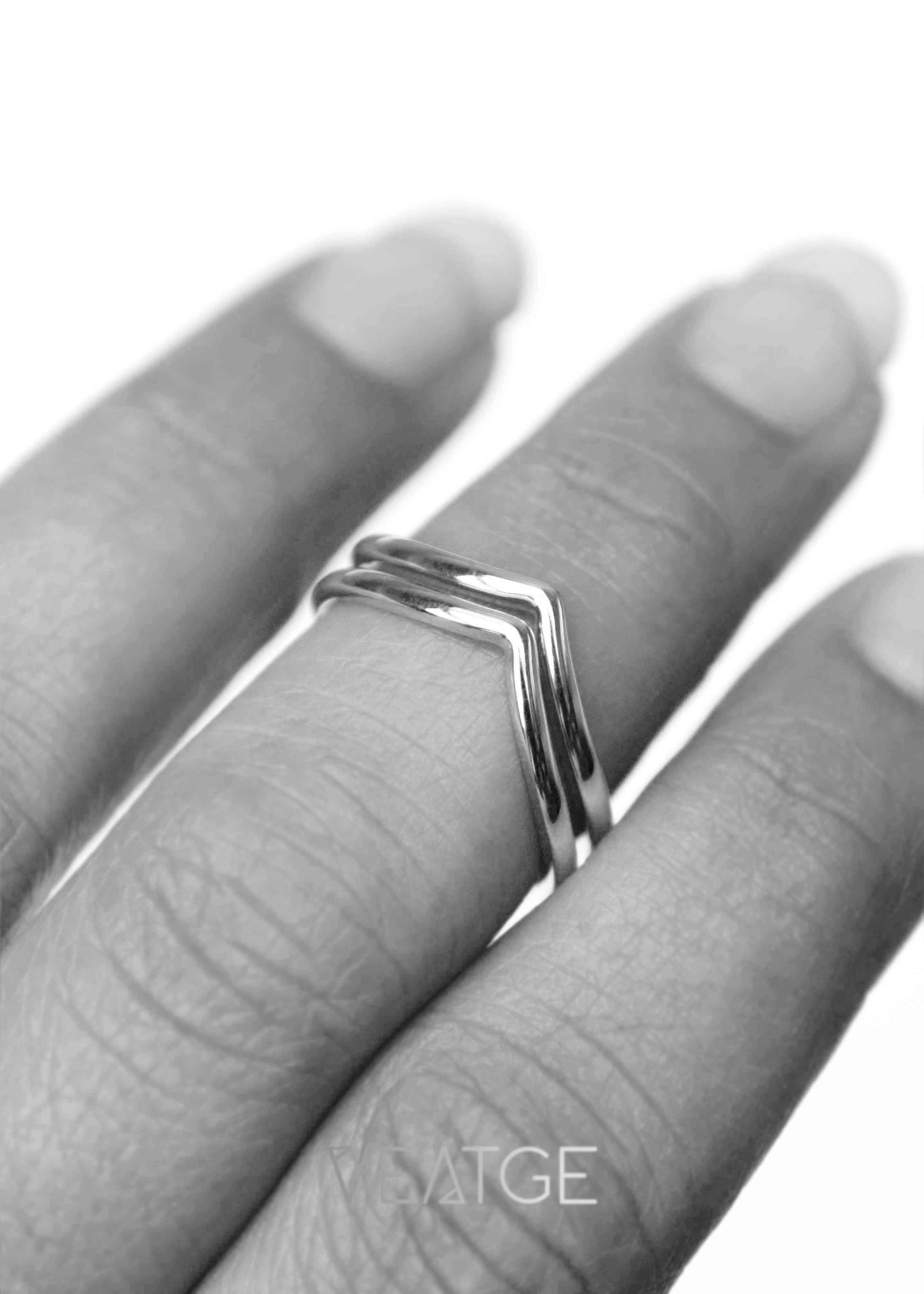 Petit Peak Stacking Ring