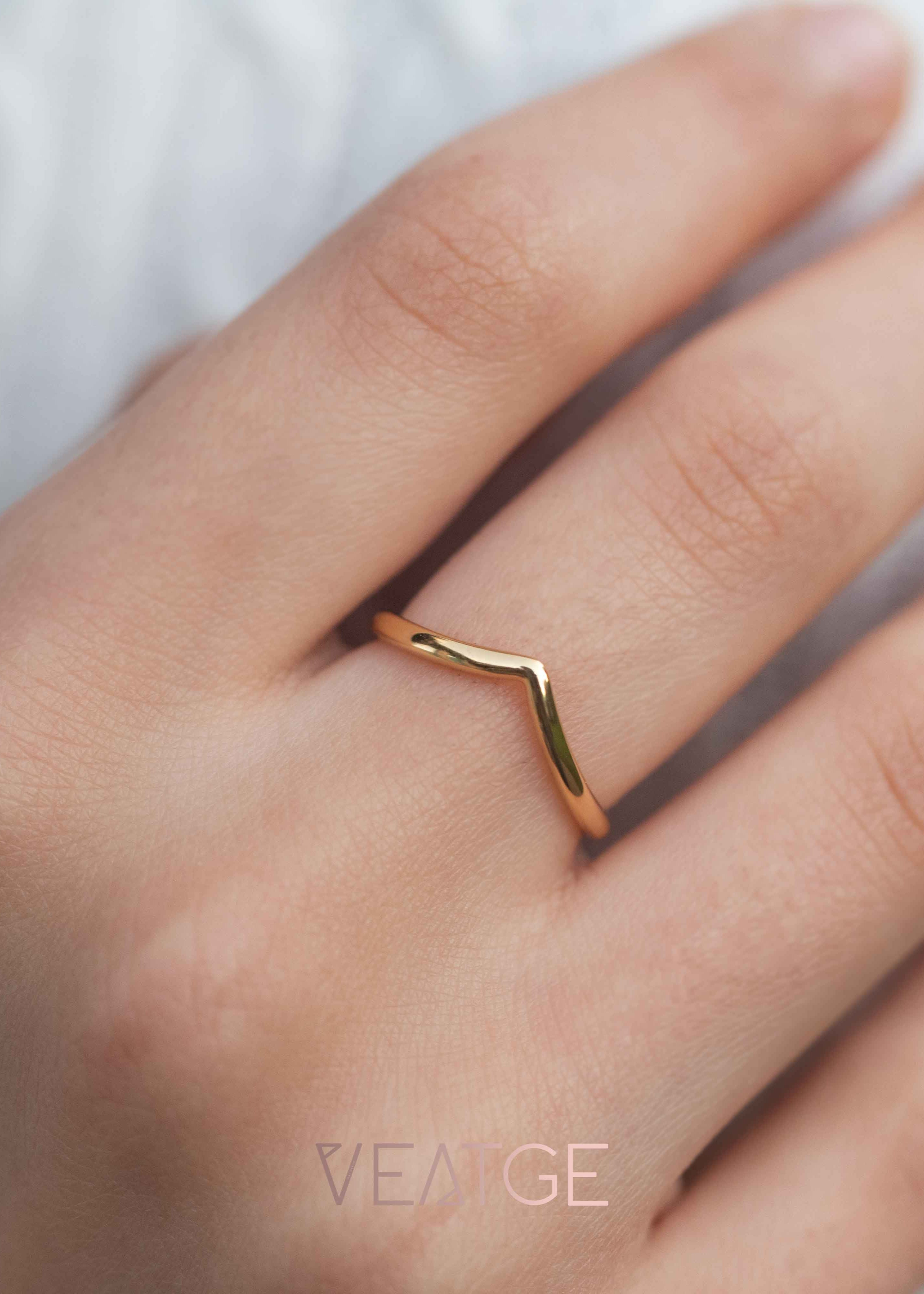 Petit Peak Stacking Ring