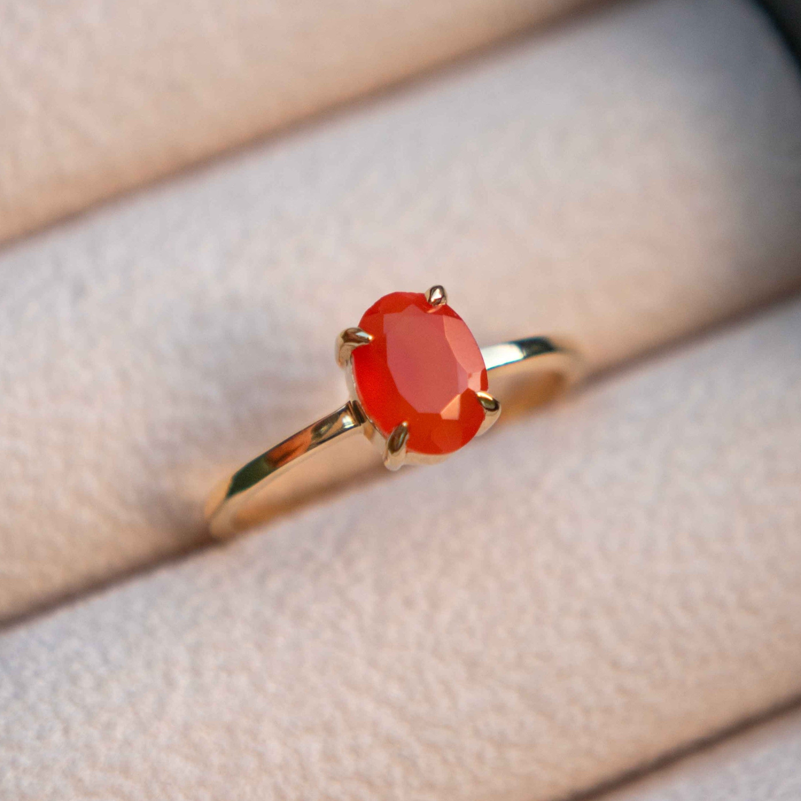 Signature Oval Carnelian Ring