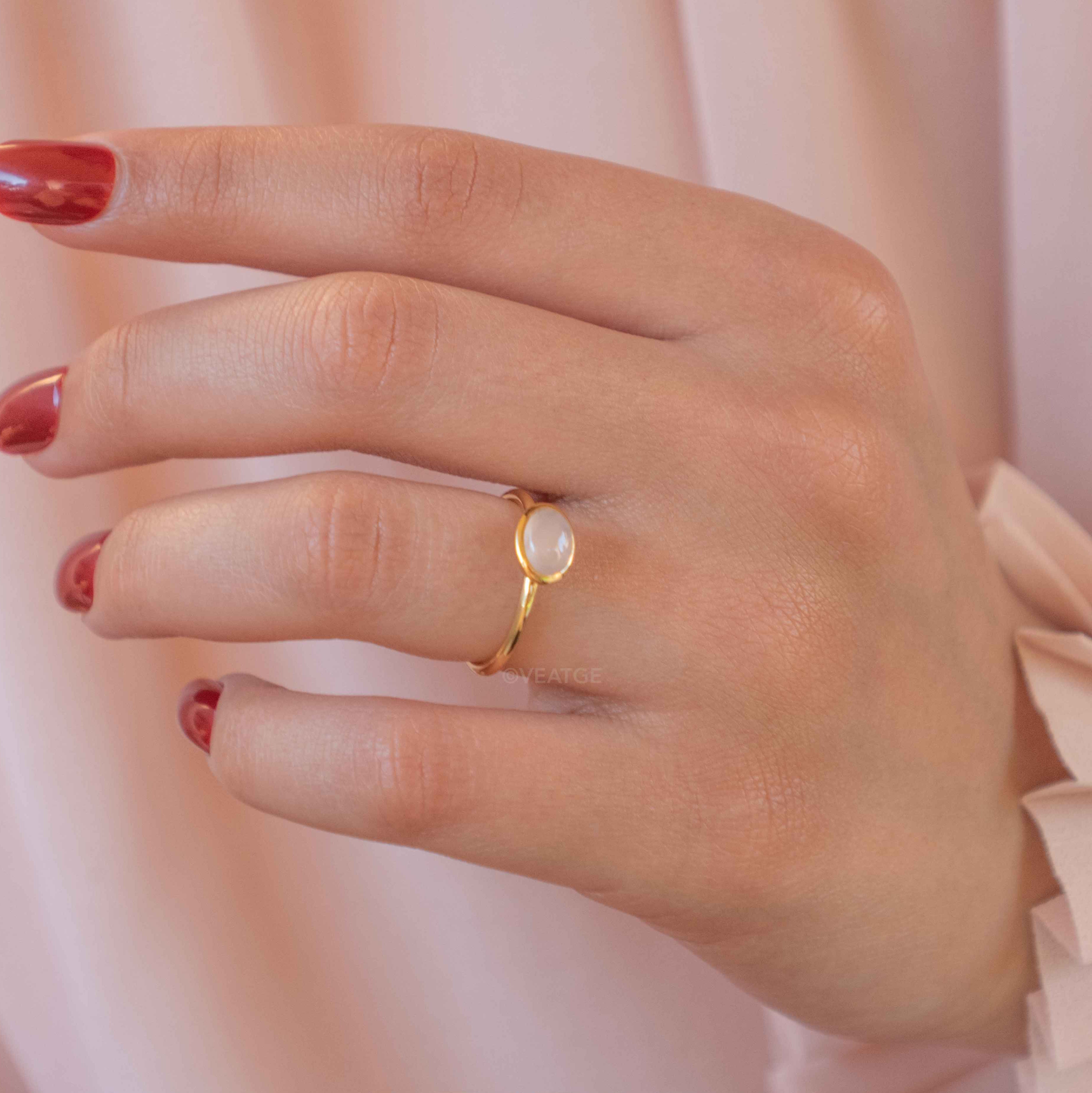 Rose Quartz Buttercup Ring, Natural Rose quartz Ring for Women, Promise Ring, Love ring, gift for girlfriend