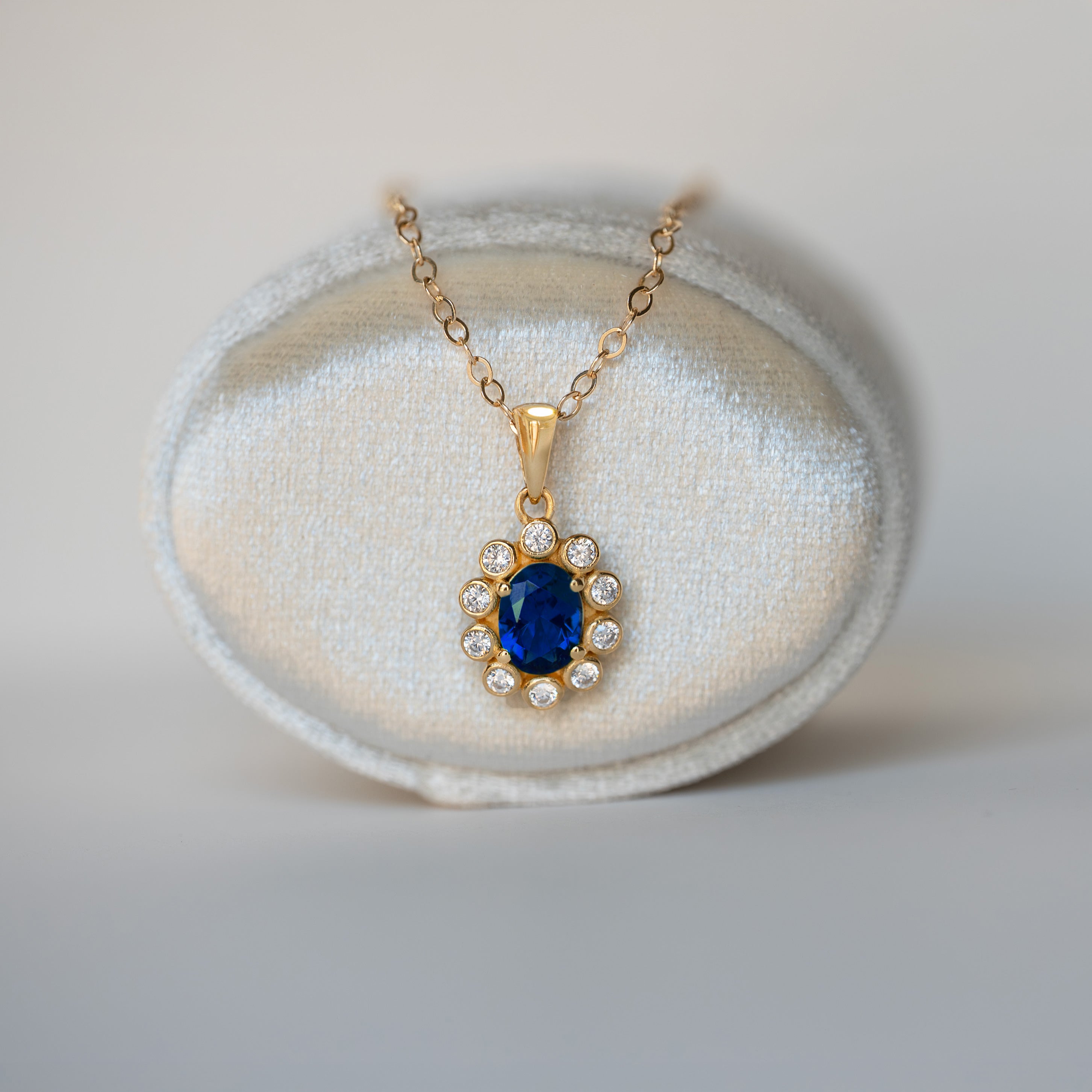 Sapphire Necklace - Blossom