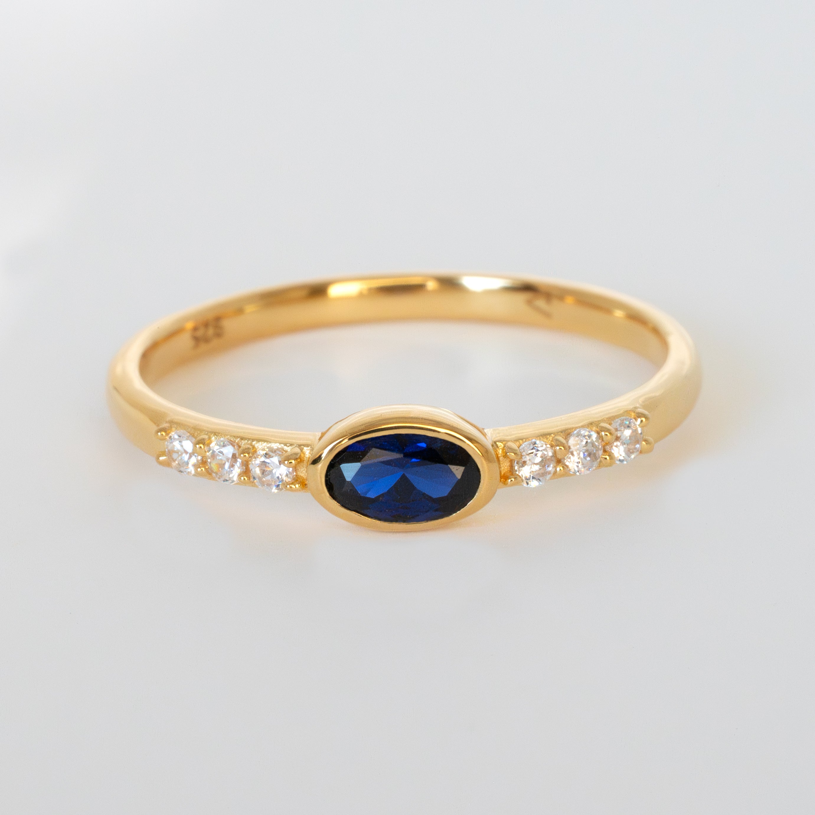 Genuine Sapphire stacking ring band