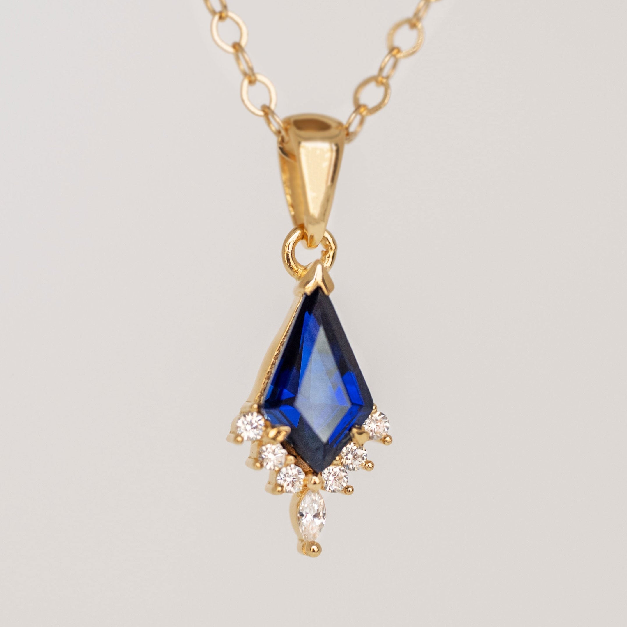 Sapphire Kite Necklace