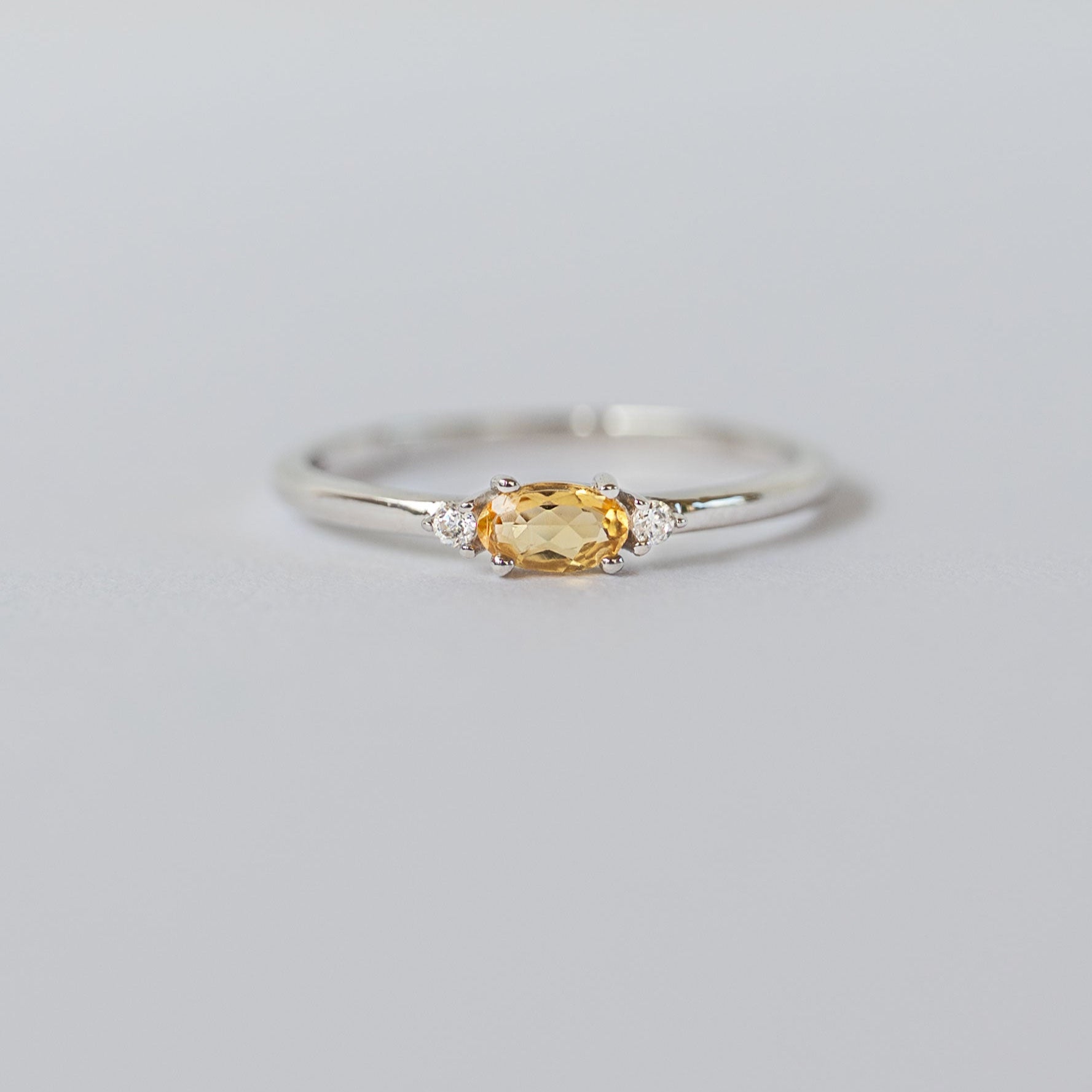 November Birthstone - Citrine Stacking Ring