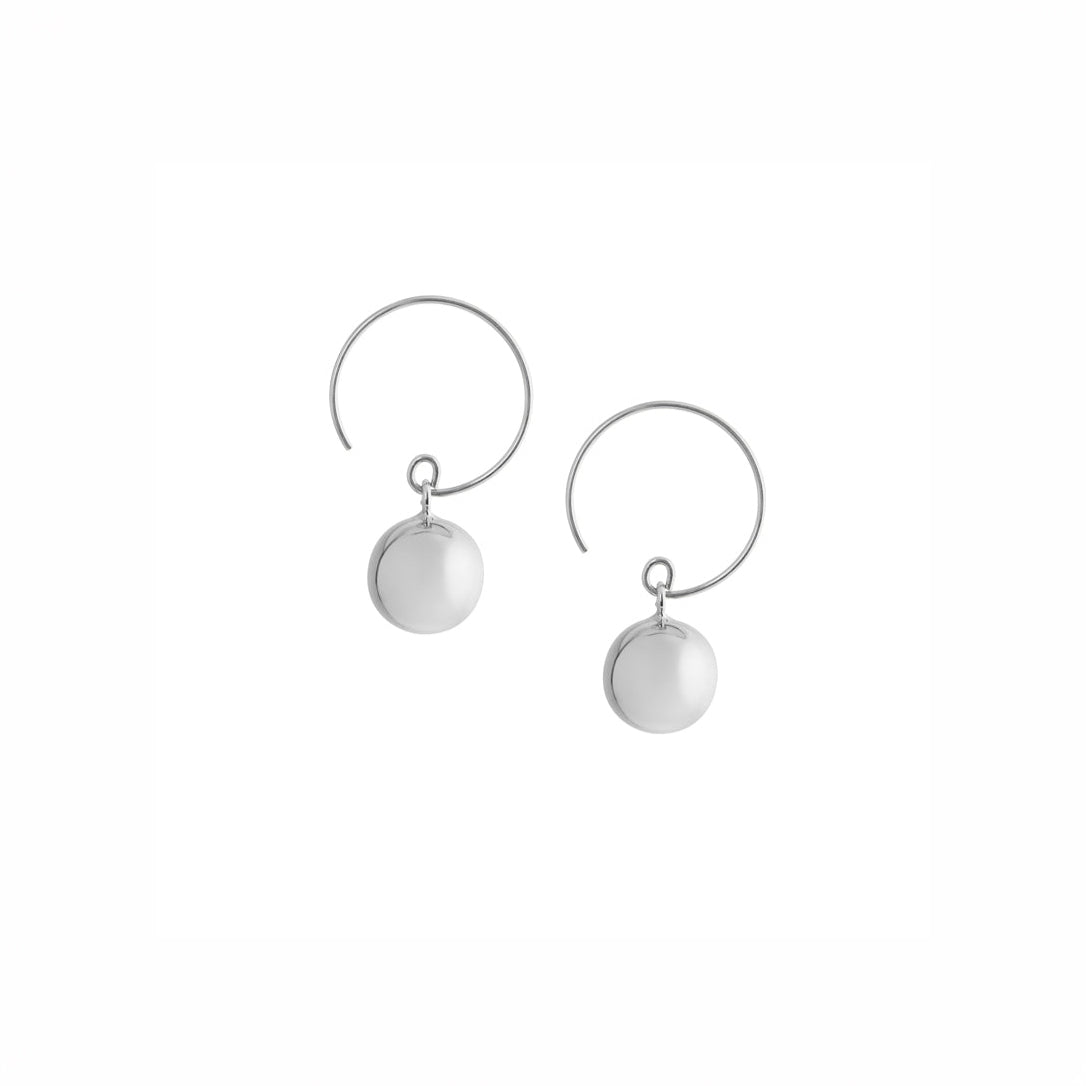 Ball Wire Hoops Earrings