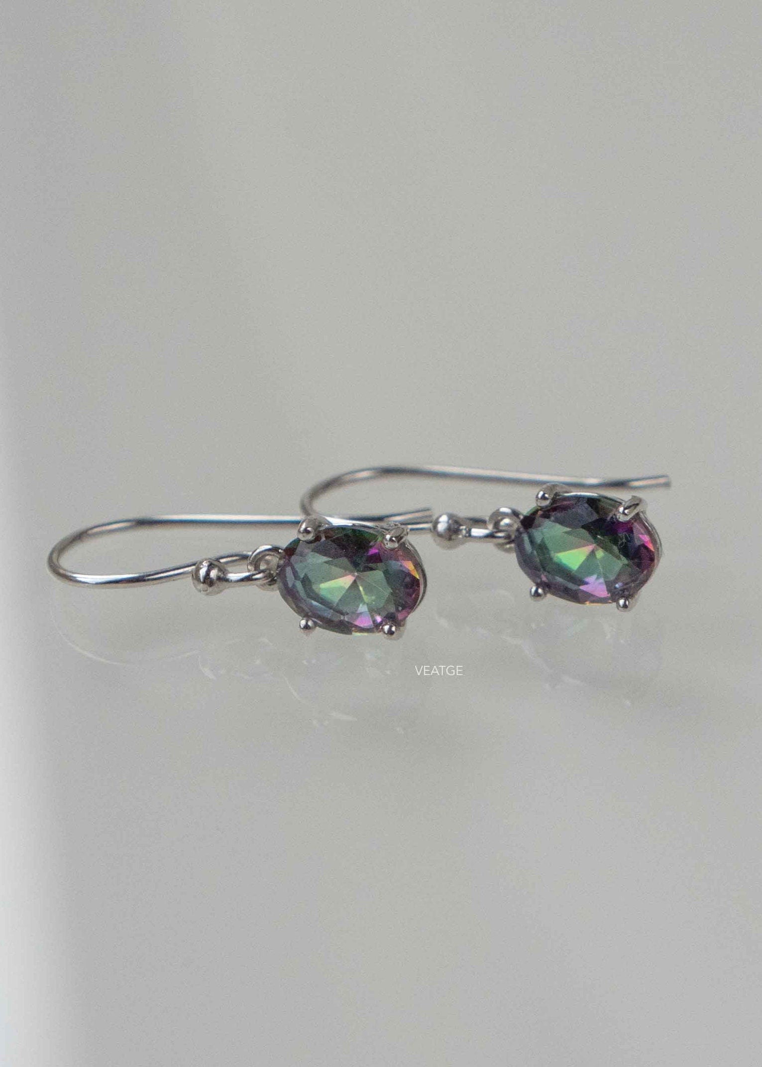 Mystic Topaz Dangle Earrings