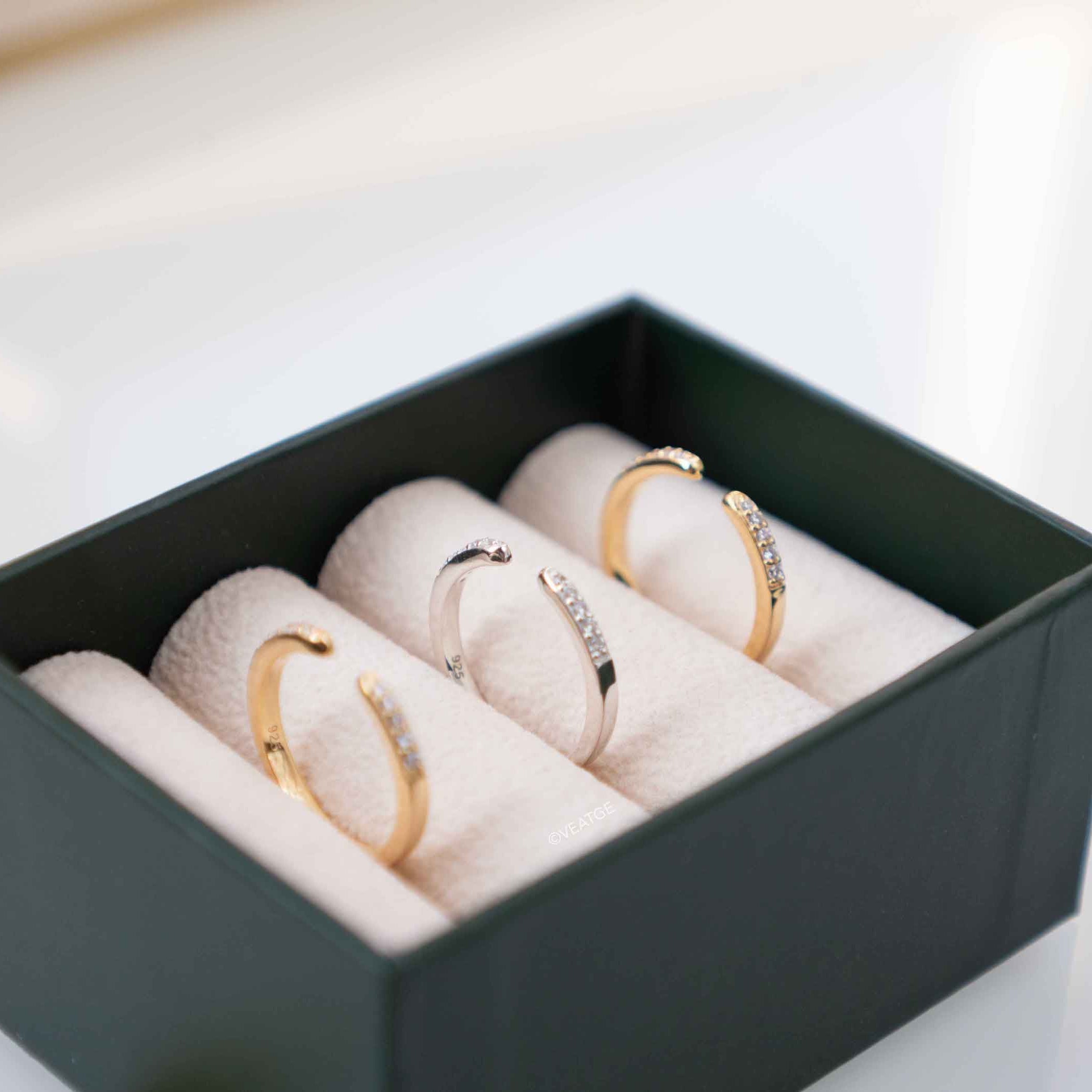 open band stackable wedding ring 