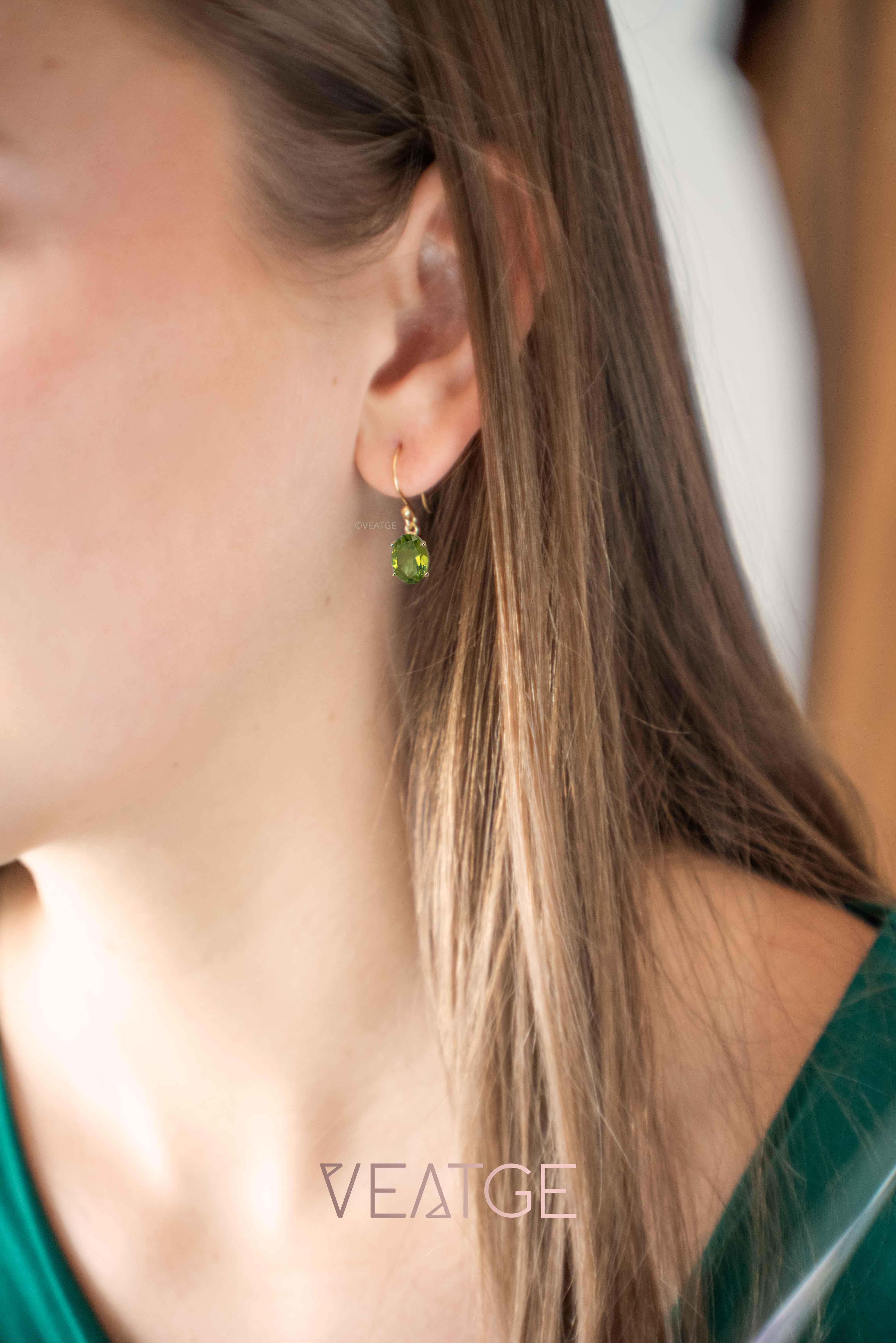 Peridot Dangle Earrings