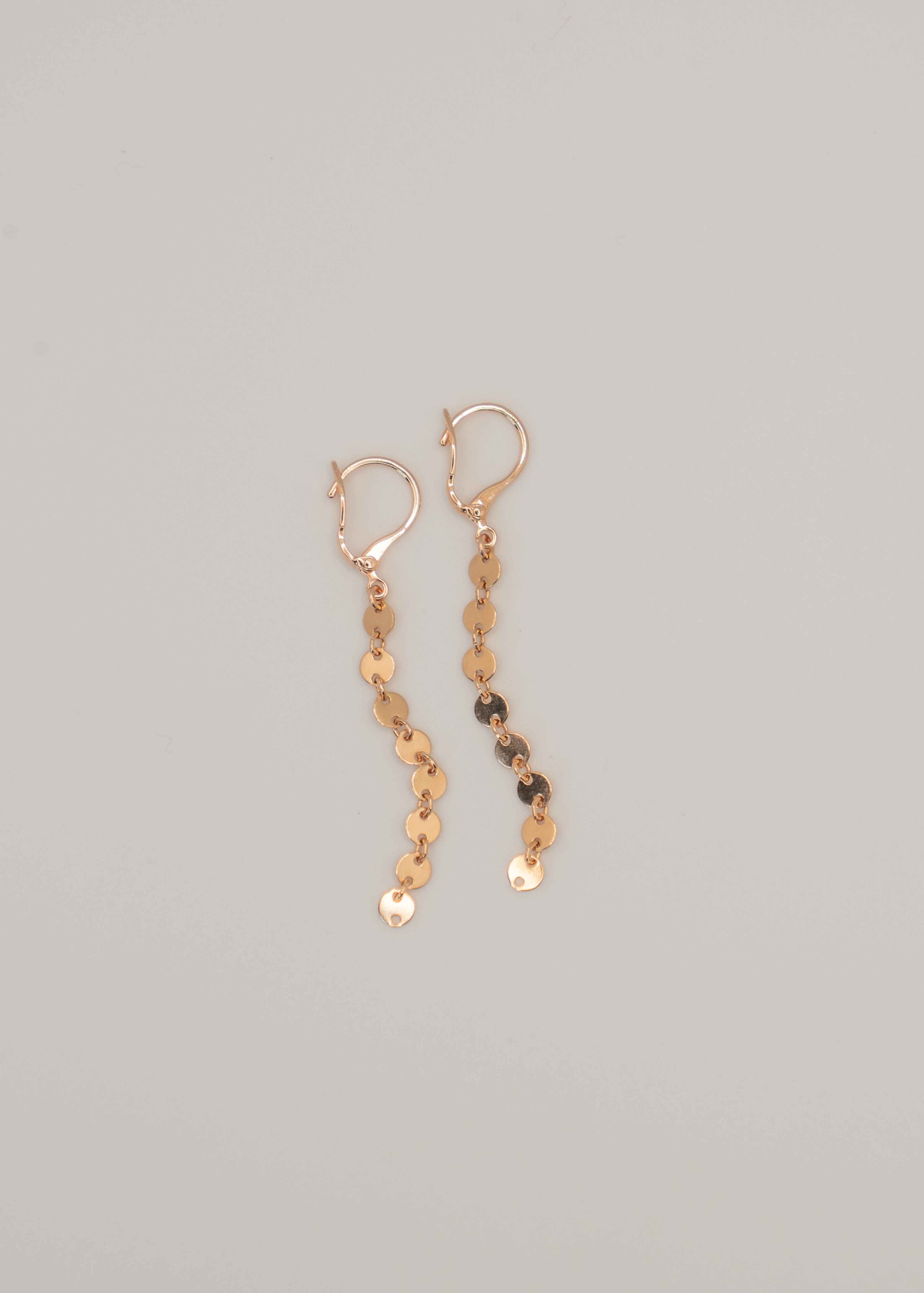 Amaya Dangle Earrings 14k Rose Gold Filled