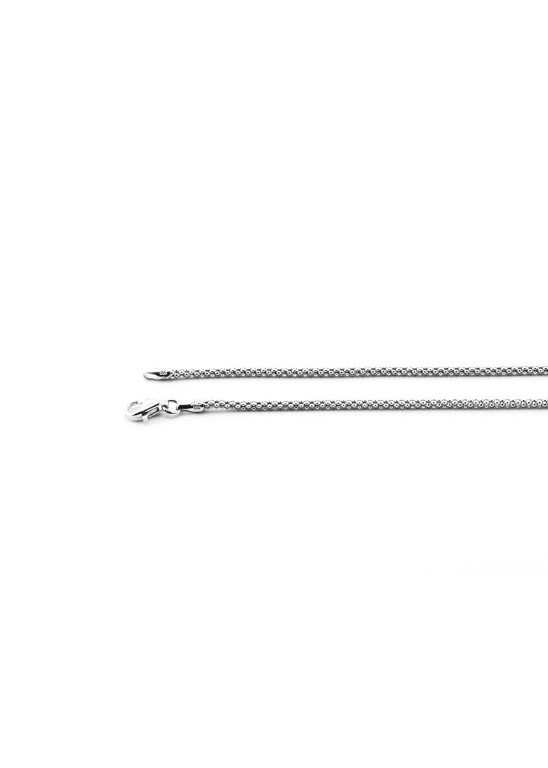 Dotted Sterling Silver Thick Chain