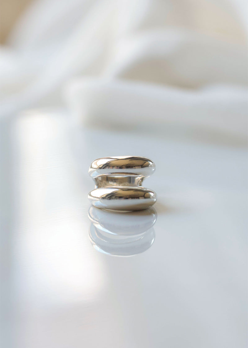 Silver Dome Ring, Chunky Ring, Statement Ring