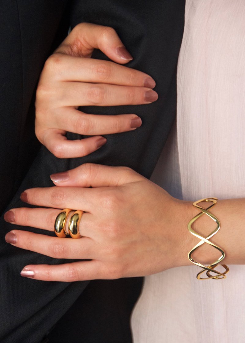 Intersection Cuff Bracelet - Gold Vermeil