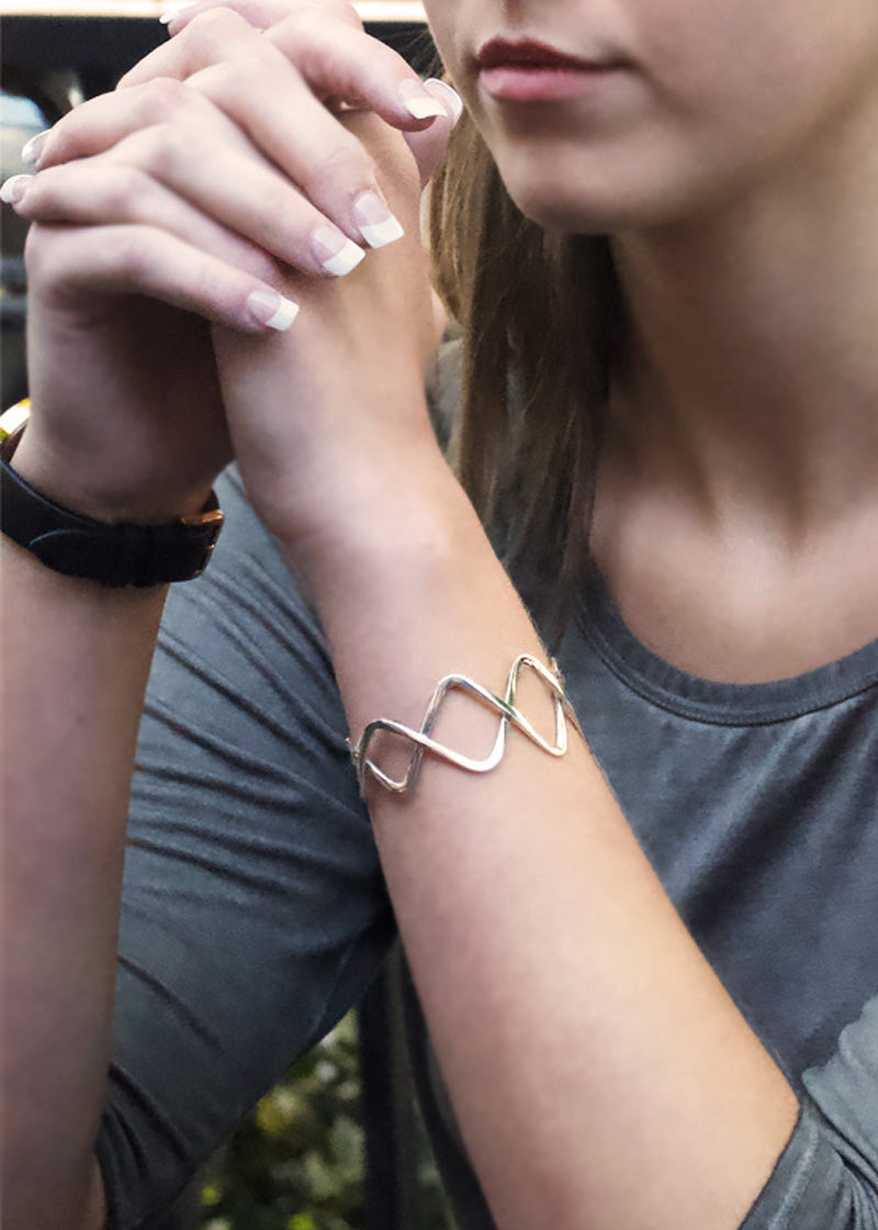 Intersection Cuff Bracelet - Gold Vermeil