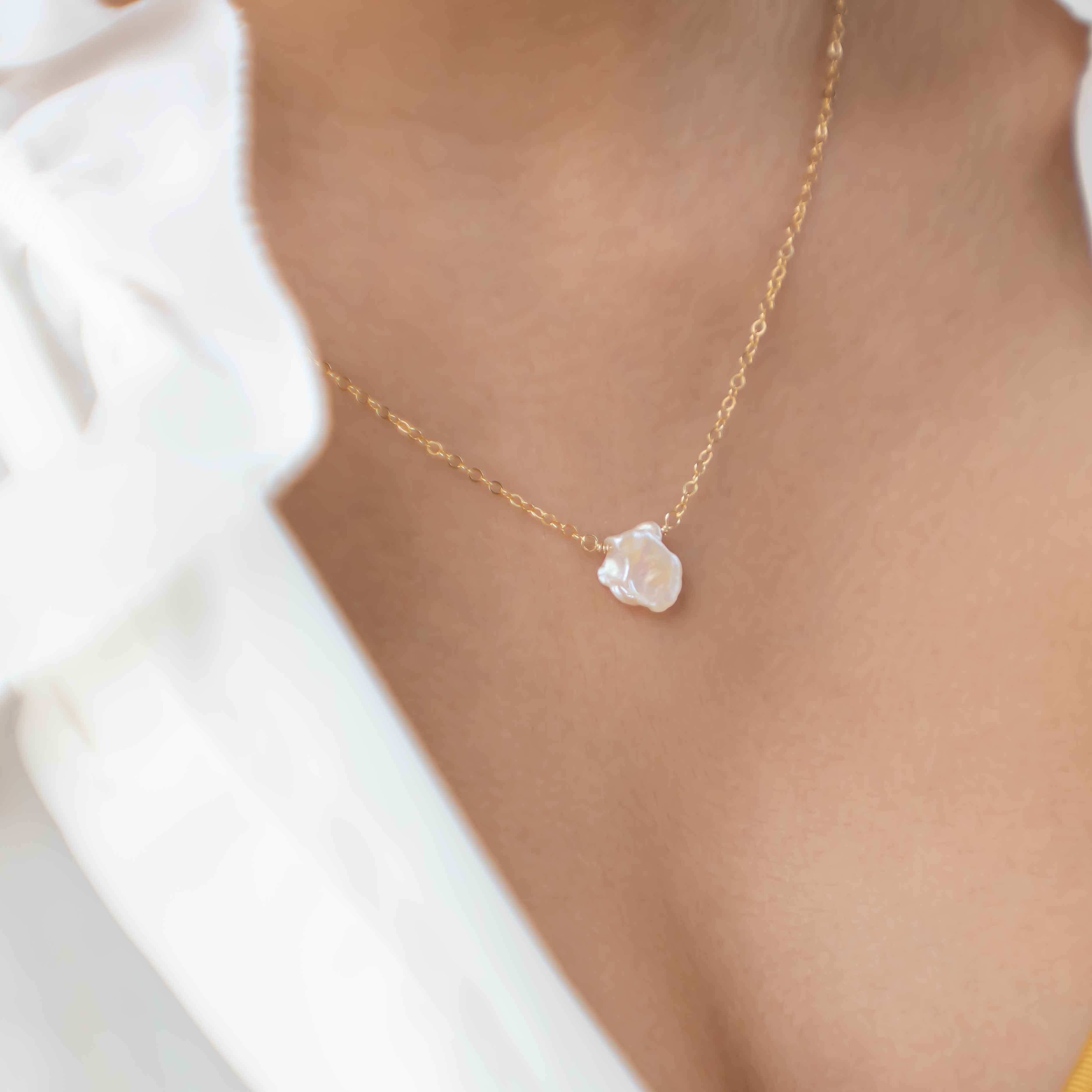 Keshi Pearl Necklace