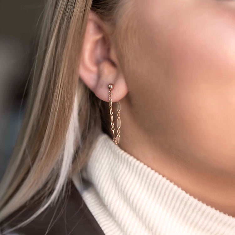 lace chain earrings