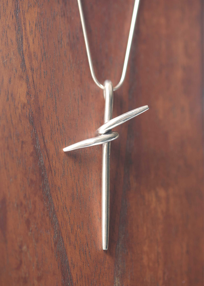 silver cross necklace, gift for husband birthday, gift for boyfriend