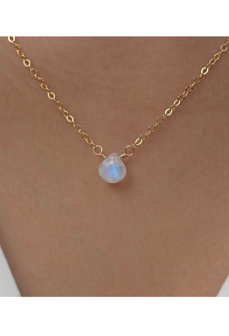 Moonstone Gold Layering Necklace