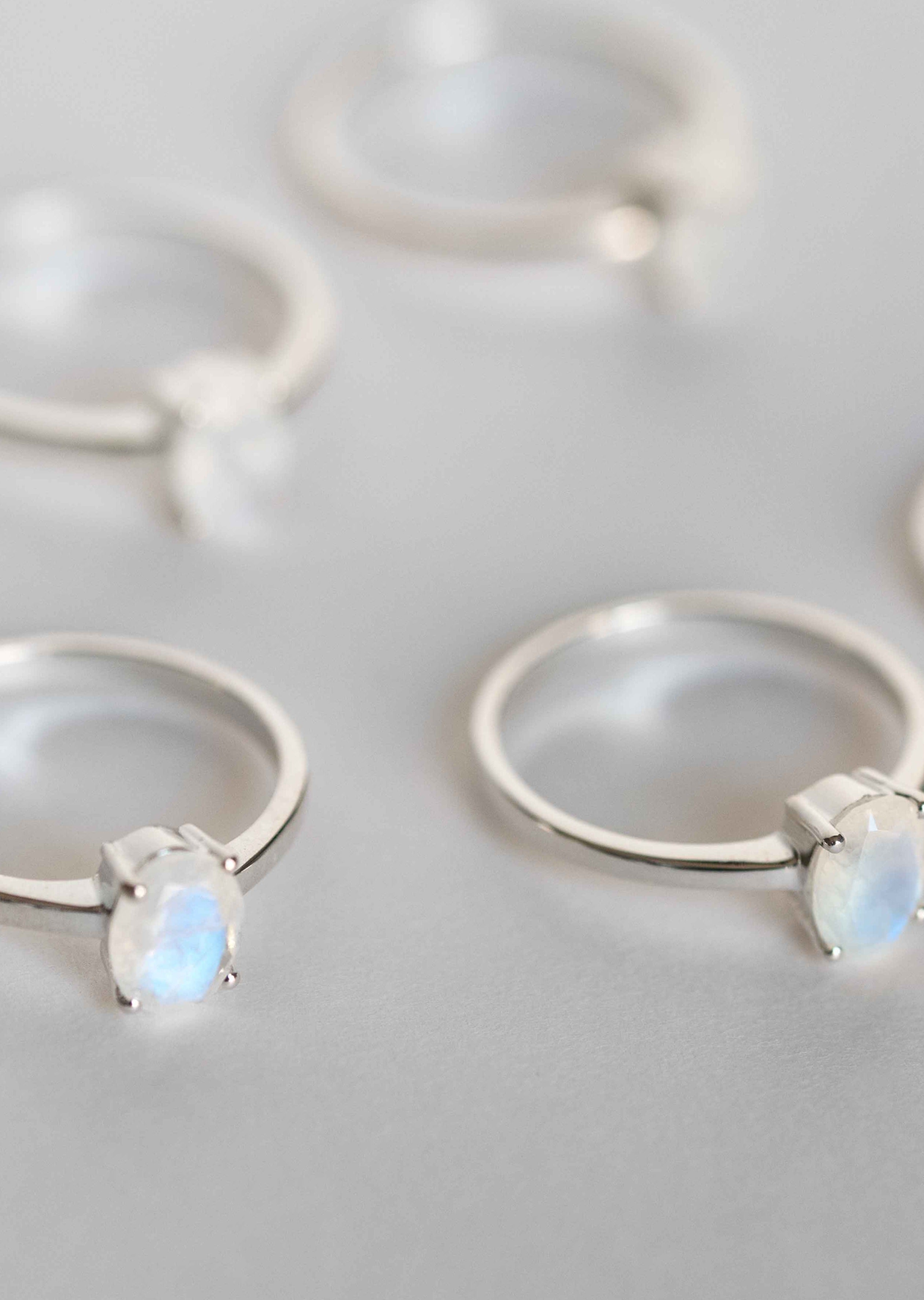Moonstone Sterling Silver 925 Rings for Women Best gifts