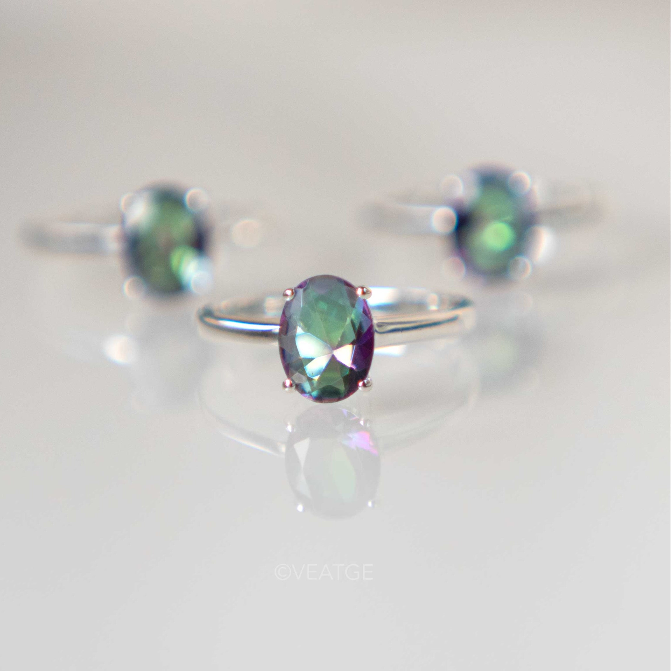 Mystic Topaz Ring in Gold Vermeil gifts for women gift for her gemstone ring
