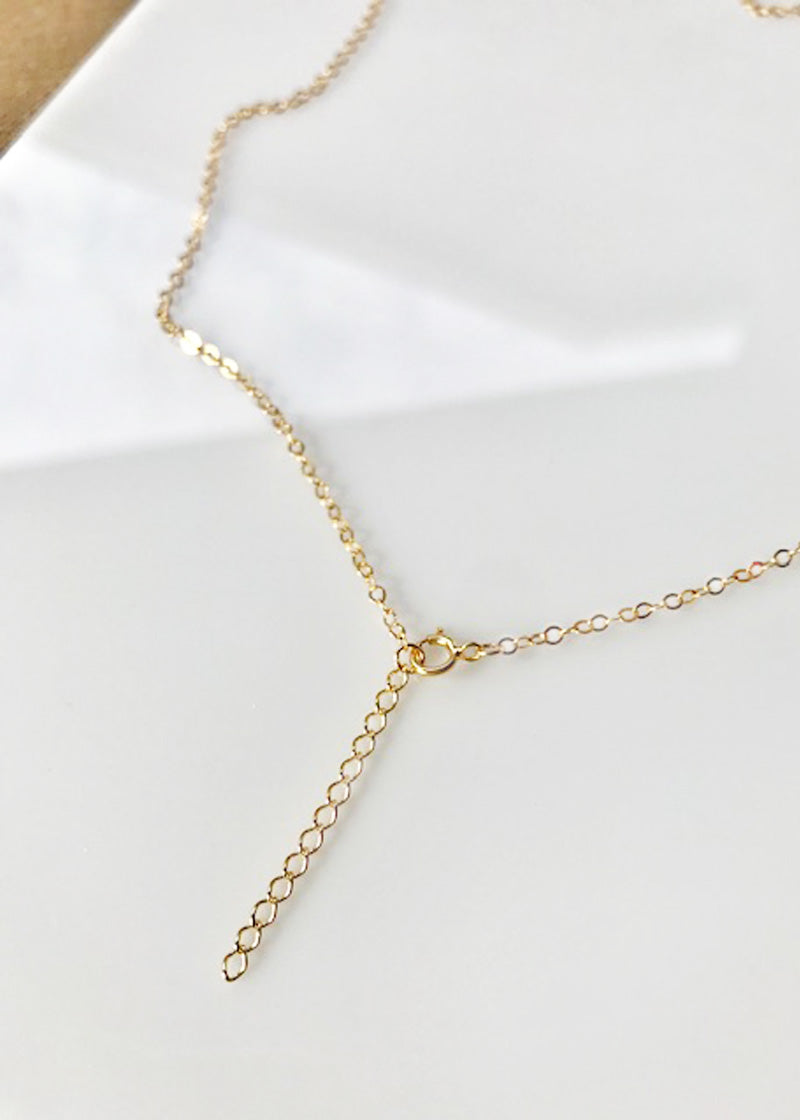 Keshi Pearl Necklace in gold 
