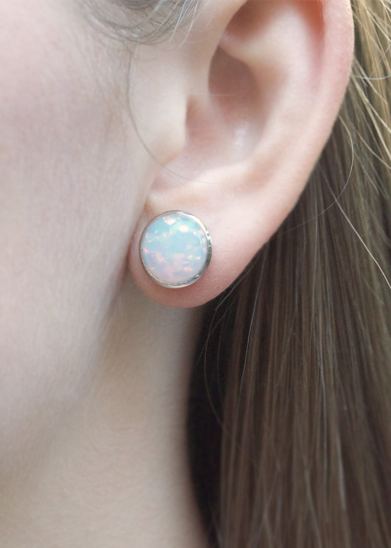 Opal Large Studs Earrings