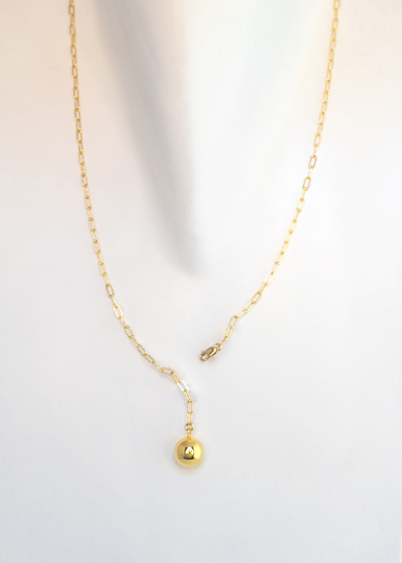 Paperclip Multi-way Lariat Necklace - Gold 