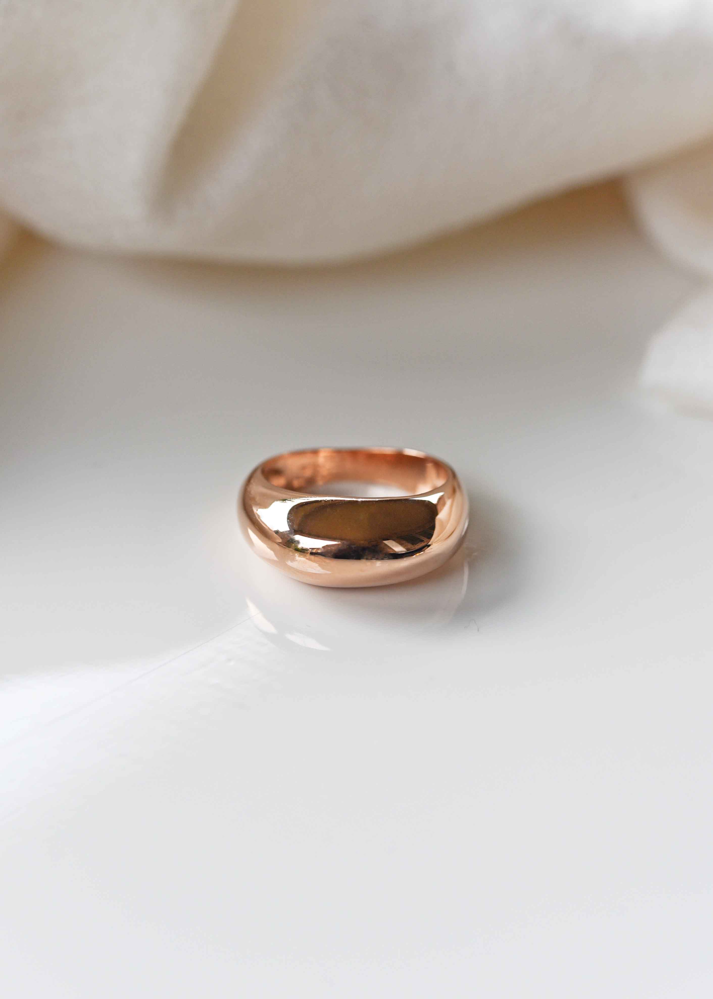 Rose Gold Dome Ring