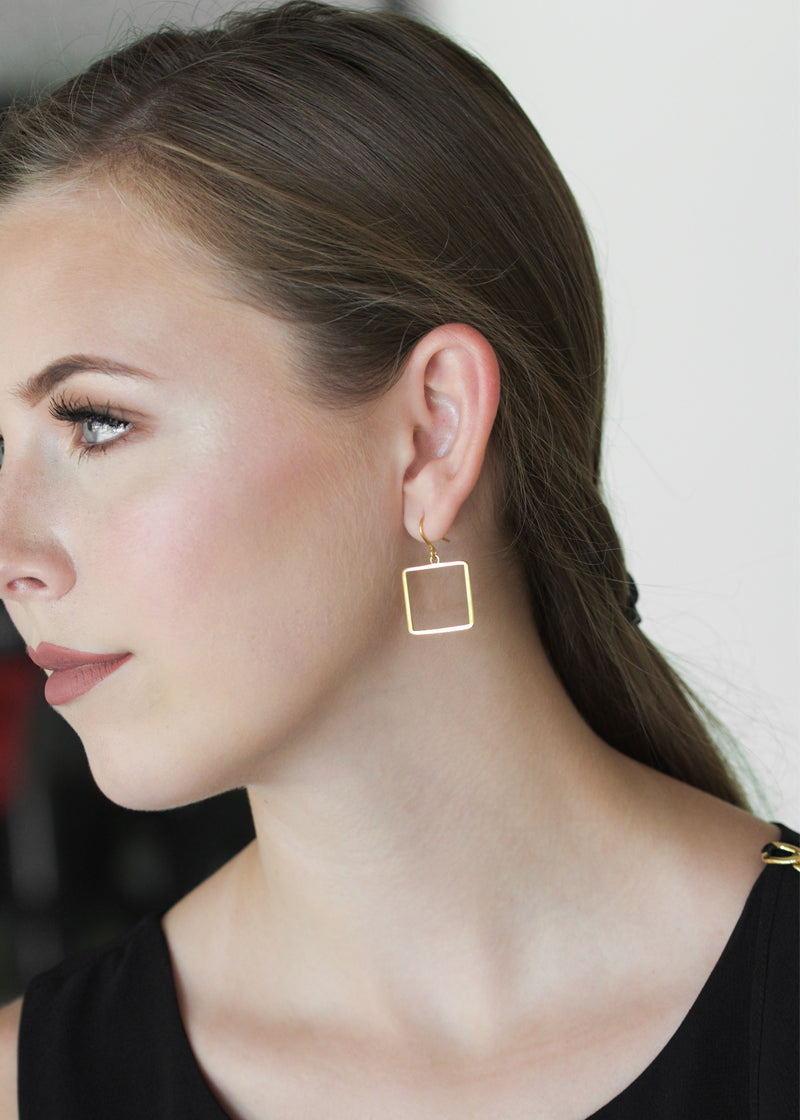 square hoop earrings