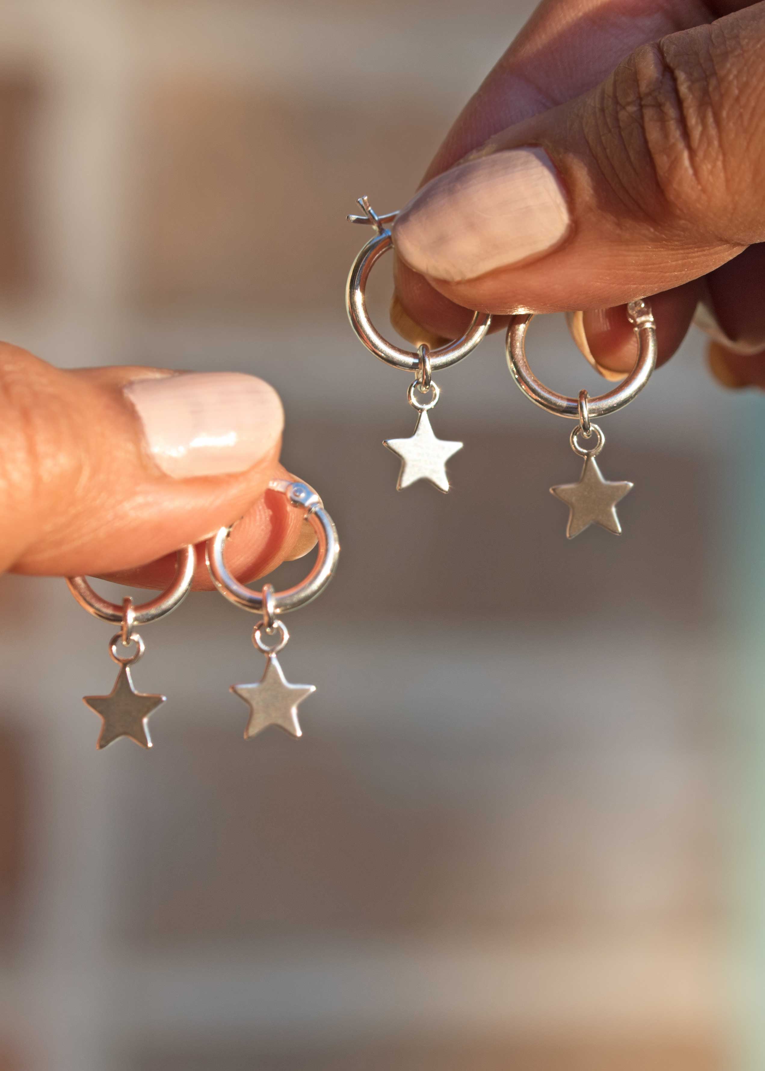 Mother Daughter Star Earrings Mother's Day Gift Set