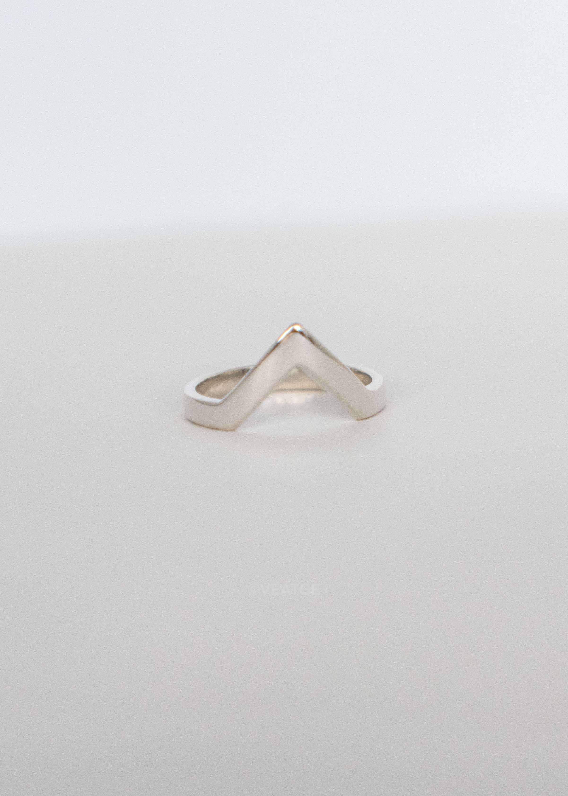 Peak Stacking Ring 925 Sterling Silver, Chevron Ring, Mountain Ring, wedding band 