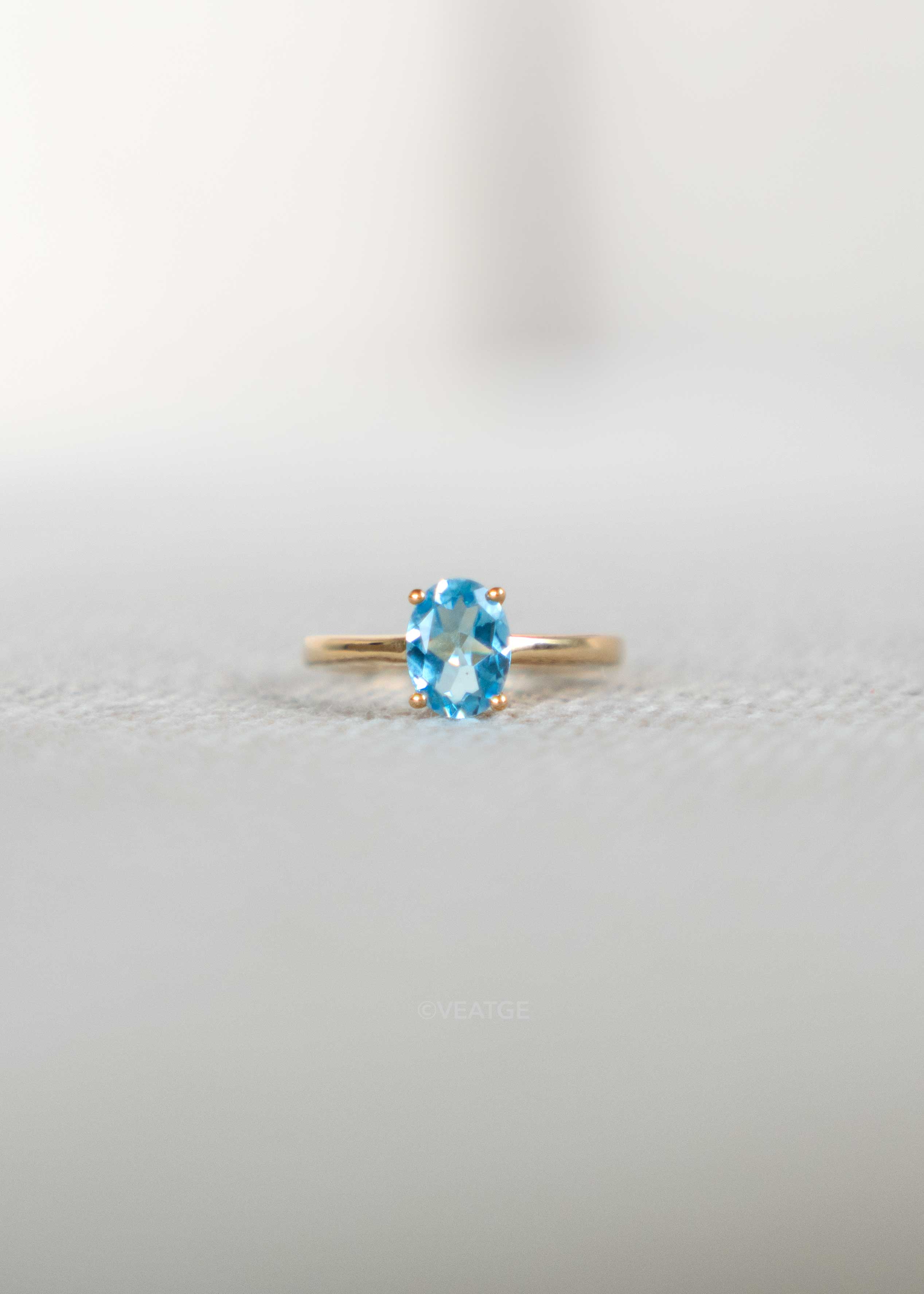 swiss blue topaz engagement ring gold proposal promise rings gifts for women