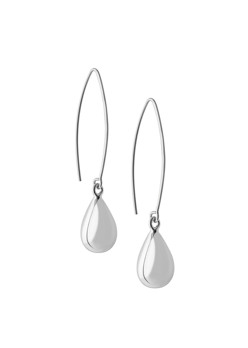 Tear drop earrings silver