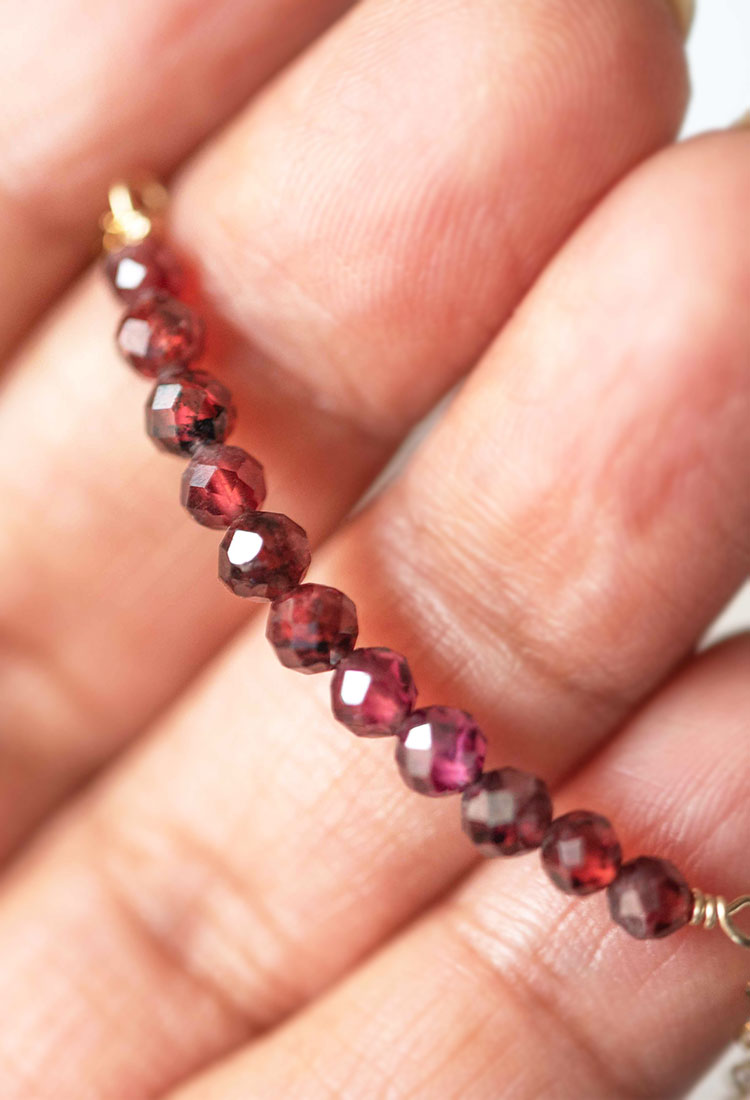 Garnet outlet Beaded Bracelet For Women,14k Gold Filled Bracelet,Ruby Zoisite Bracelet,Gifts For Her,Dainty Bracelet,Rubrum Garnet Bracelet